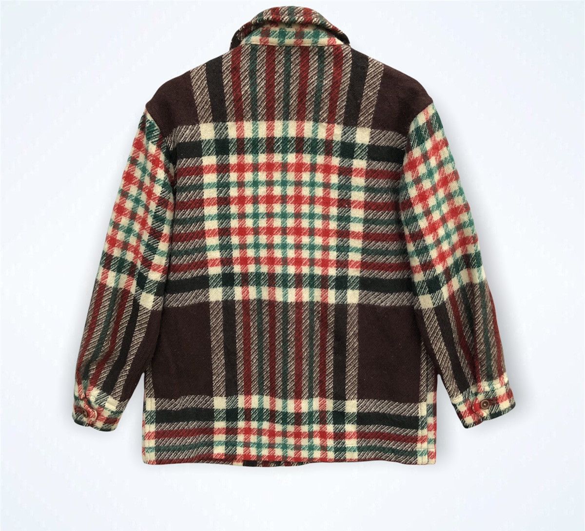 Japanese Brand 🔥Multicolored Wool Plate Design Button Up Jacket Size US L / EU 52-54 / 3 - 6 Thumbnail