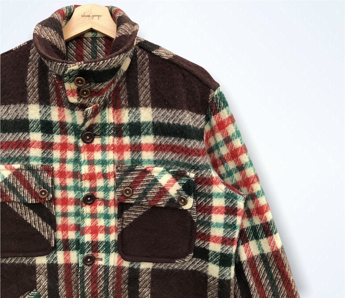 Japanese Brand 🔥Multicolored Wool Plate Design Button Up Jacket Size US L / EU 52-54 / 3 - 4 Thumbnail