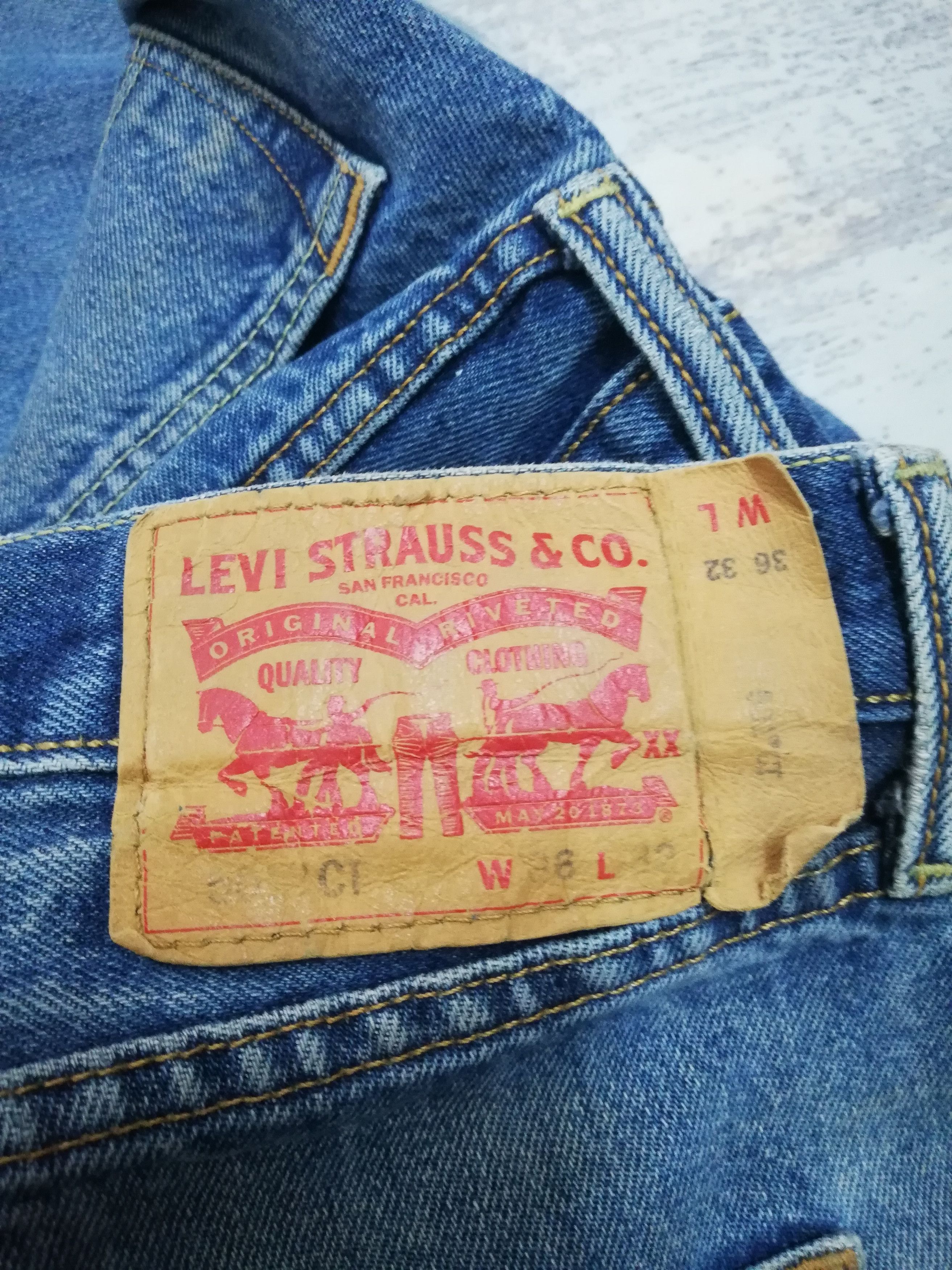 Levi's Vintage Levis 501 Rusty Distressed Denim Jeans 37x30 Size US 37 - 9 Thumbnail