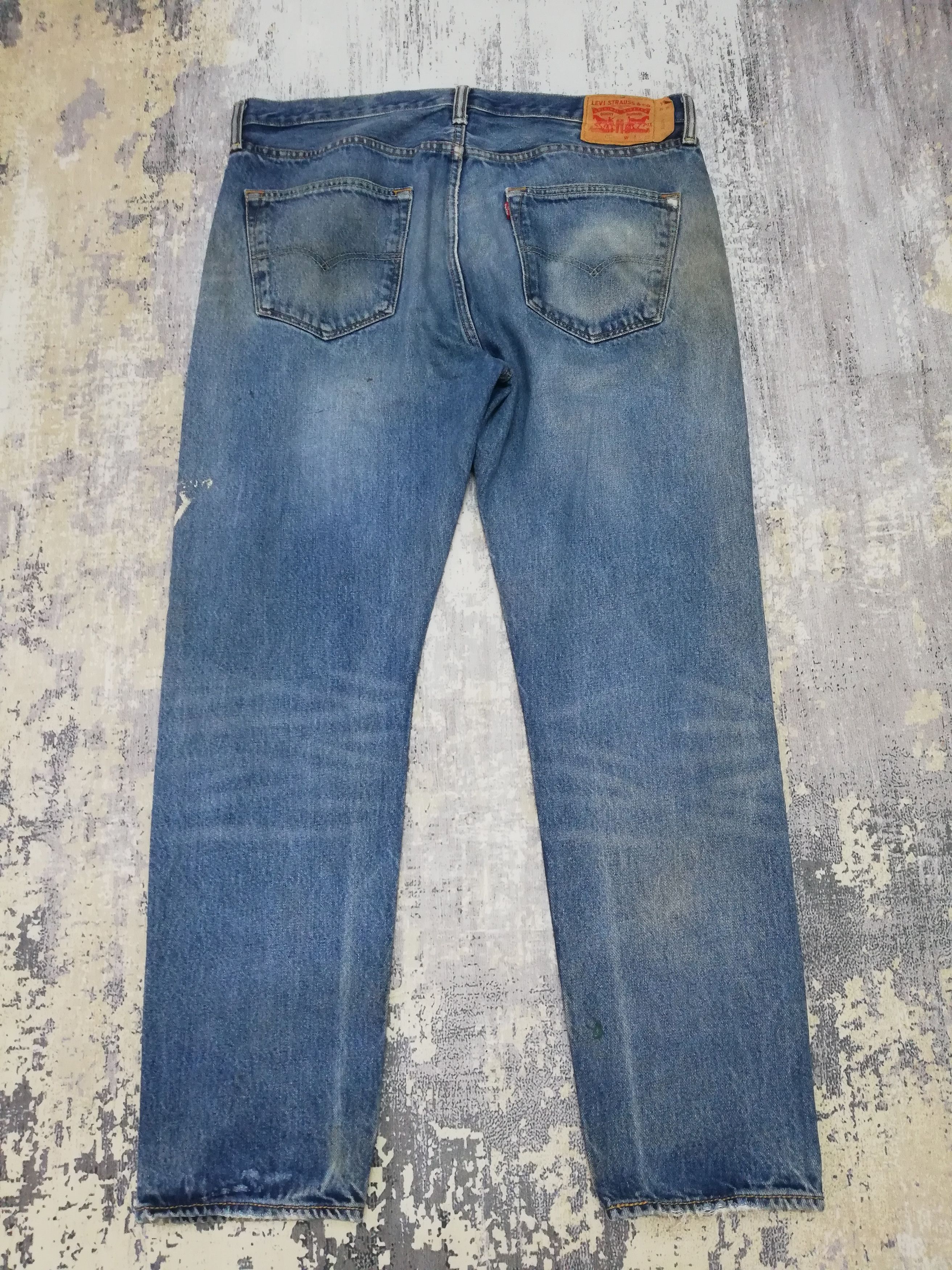 Levi's Vintage Levis 501 Rusty Distressed Denim Jeans 37x30 Size US 37 - 2 Thumbnail