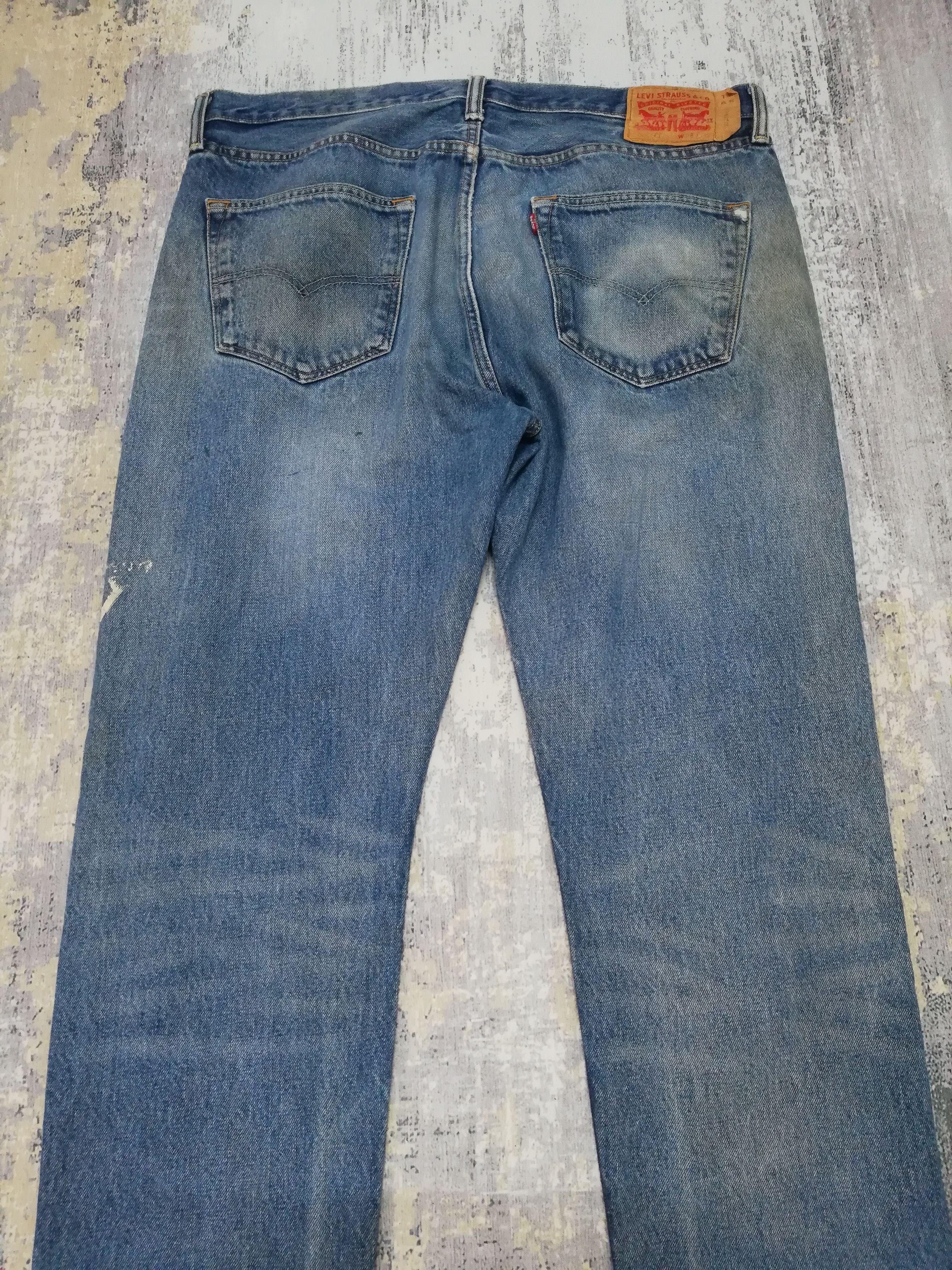 Levi's Vintage Levis 501 Rusty Distressed Denim Jeans 37x30 Size US 37 - 8 Thumbnail