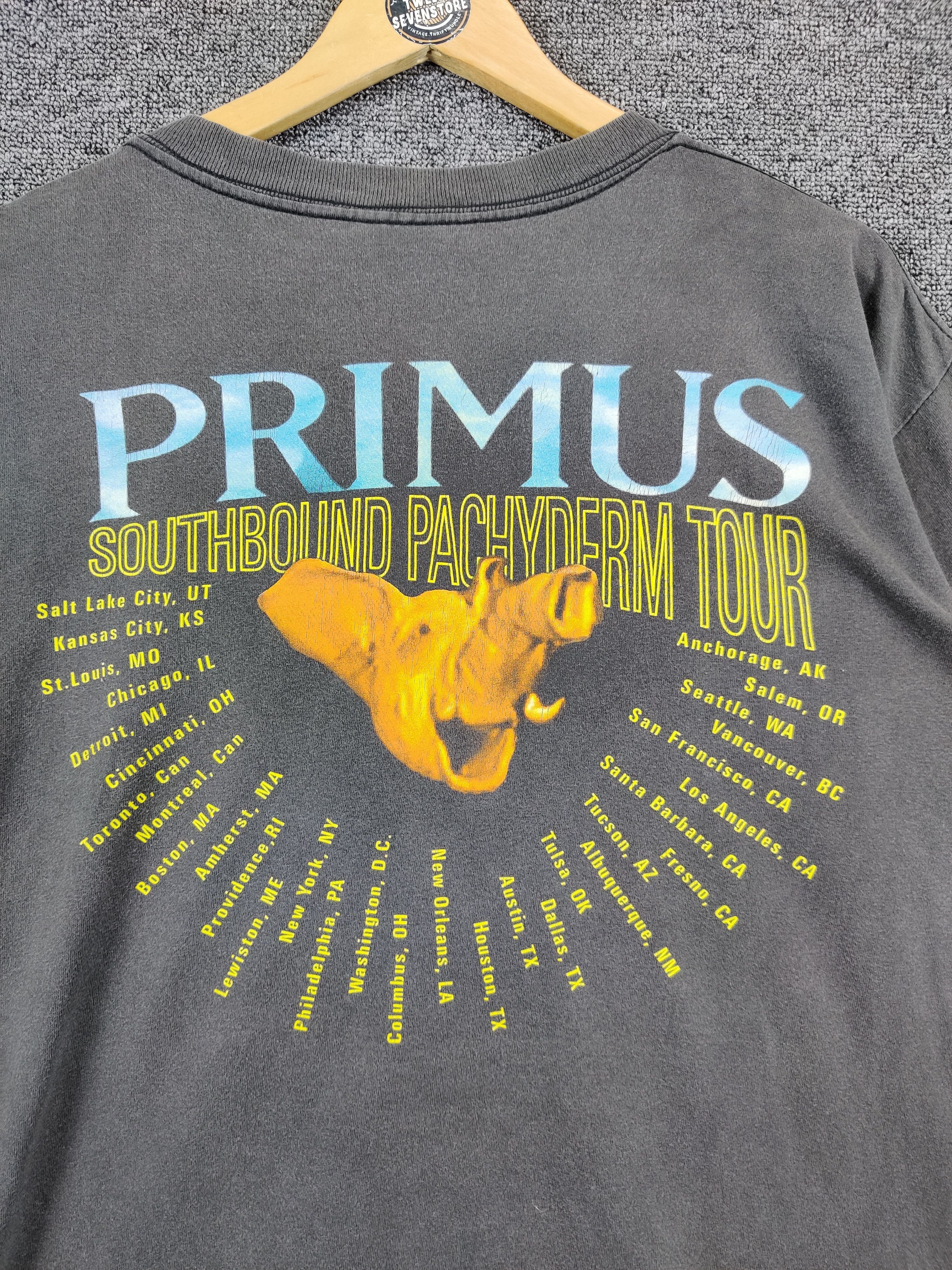 Band Tees Vintage 90s Primus Southbond Pachyderm Tee Tshirt Size US L / EU 52-54 / 3 - 6 Thumbnail