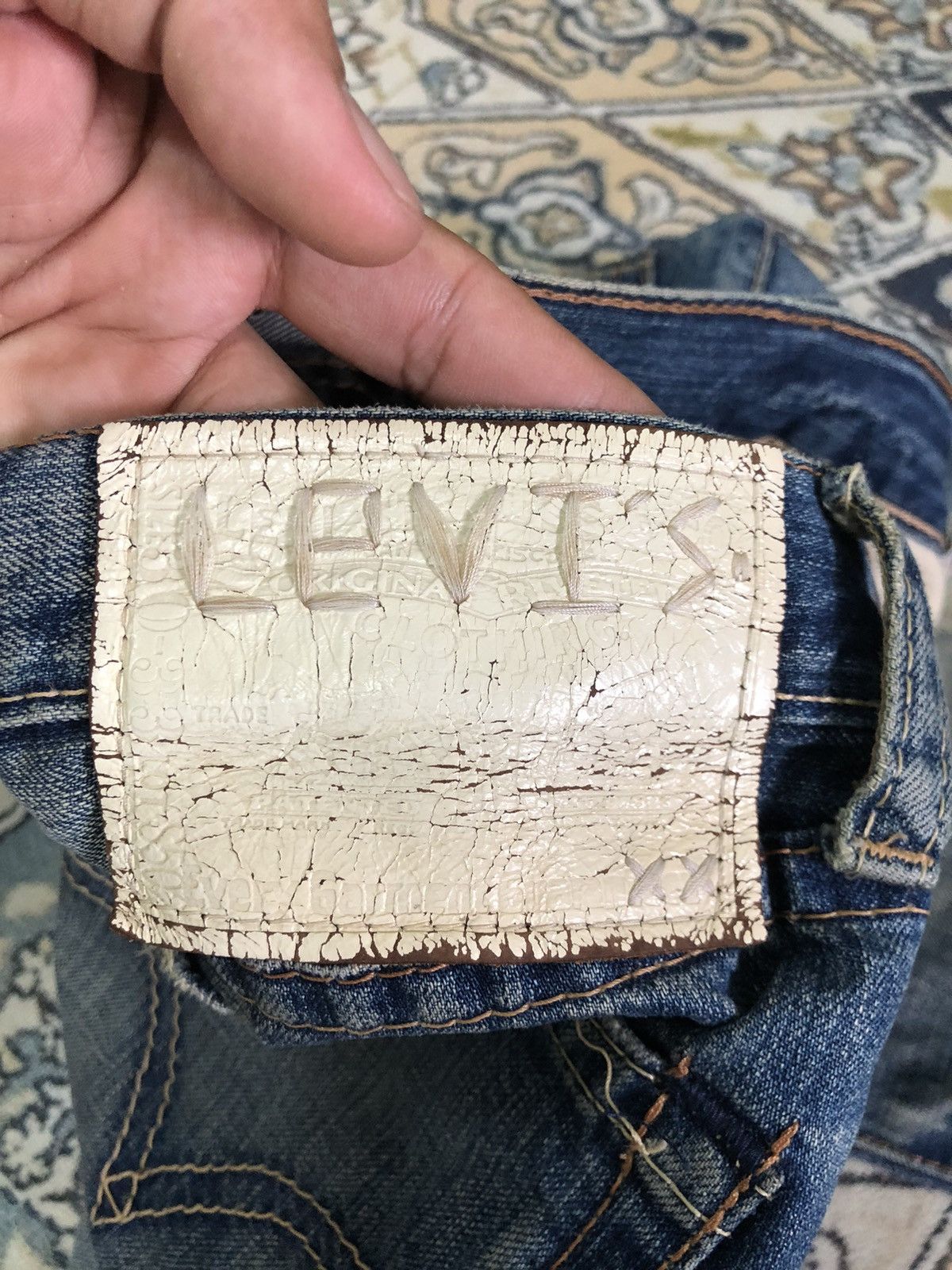 Levi's 🧟‍♂️Vintage Levis Distressed Denim Like Kapital Size US 30 / EU 46 - 13 Thumbnail