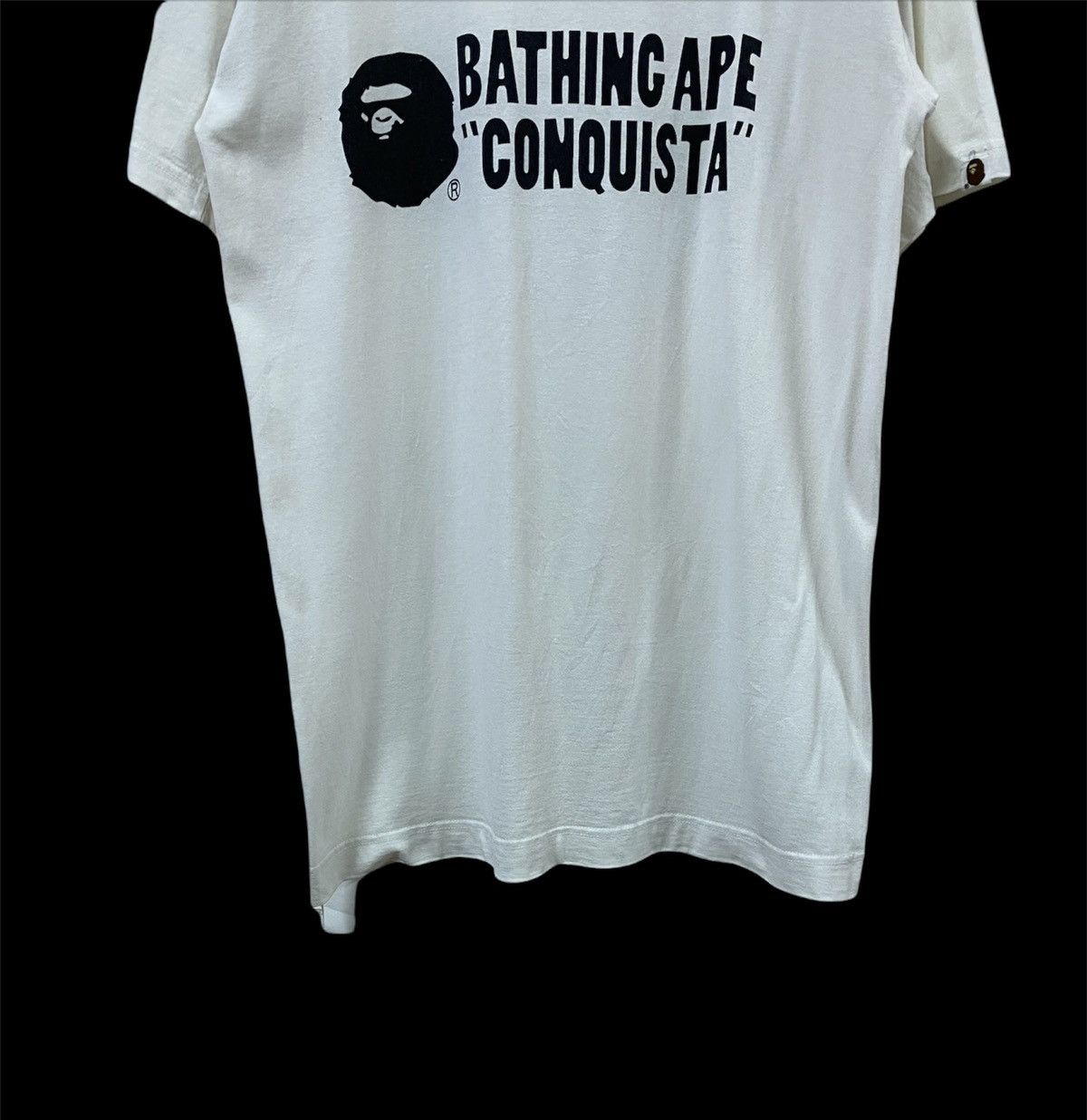Bape × Nigo Vtg🔥Bathing Ape“CONQUISTA”:2001 A.S.N.K.A Raglan Tee Size US L / EU 52-54 / 3 - 5 Thumbnail