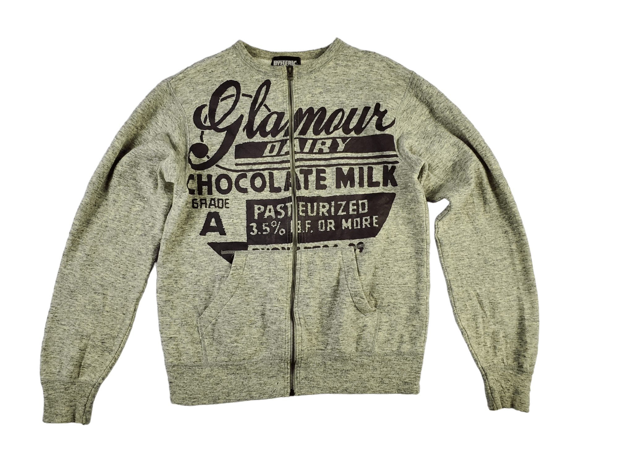 image of Vintage Hysteric Glamour Dairy Chocolate Milk in Grey, Men's (Size Small)
