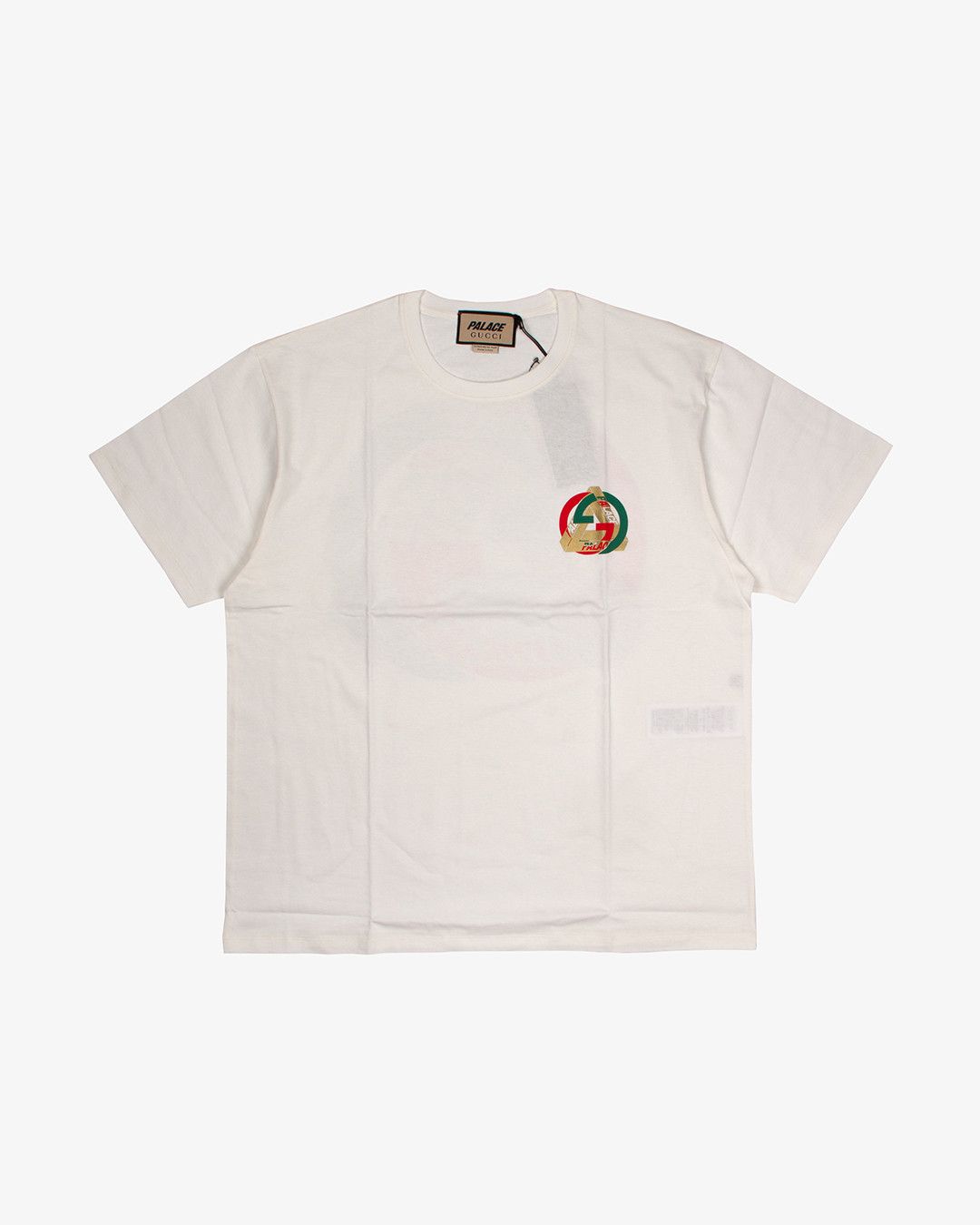 Pre-owned Gucci X Palace Logo Tee In White