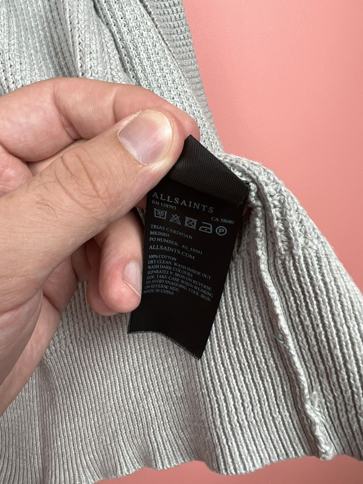 Allsaints Allsaints cardigan knitwear knit logo old money Americana Size US S / EU 44-46 / 1 - 6 Thumbnail
