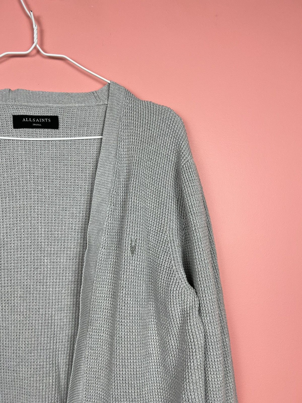 Allsaints Allsaints cardigan knitwear knit logo old money Americana Size US S / EU 44-46 / 1 - 2 Thumbnail