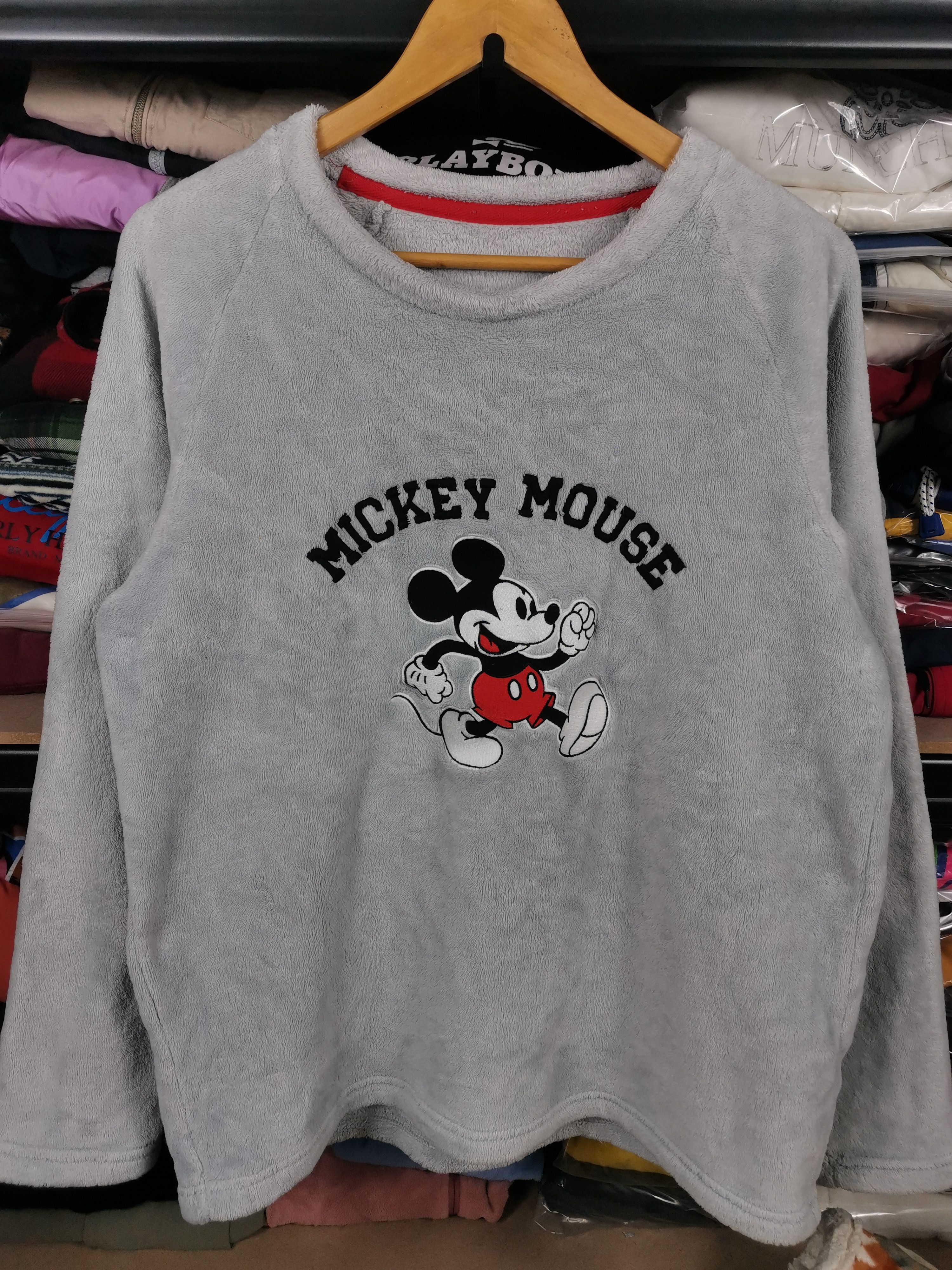 Disney Vintage Mickey Mouse Fleece Sweatshirt Size US L / EU 52-54 / 3 - 1 Thumbnail