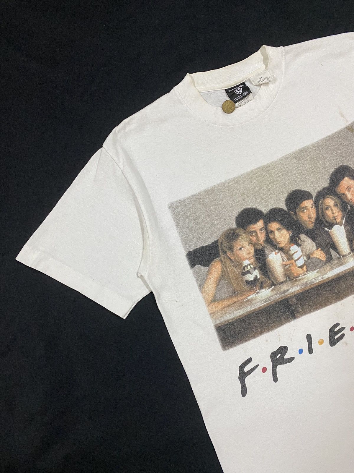 Vintage × Warner Bros Vtg🔥1995 Warnes Bros Friends Promo Movie Tv Series Tee Size US M / EU 48-50 / 2 - 5 Thumbnail