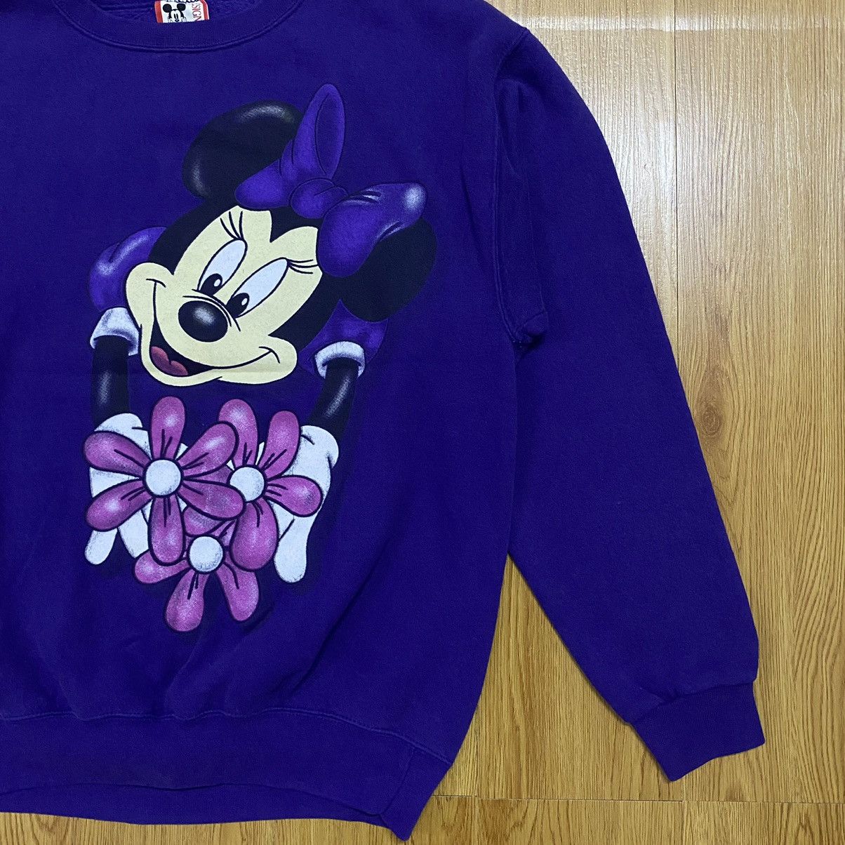 Disney × Mickey Mouse × Vintage Vintage Disney Minnie Mouse Logo Sweatshirt Size M / US 6-8 / IT 42-44 - 3 Thumbnail