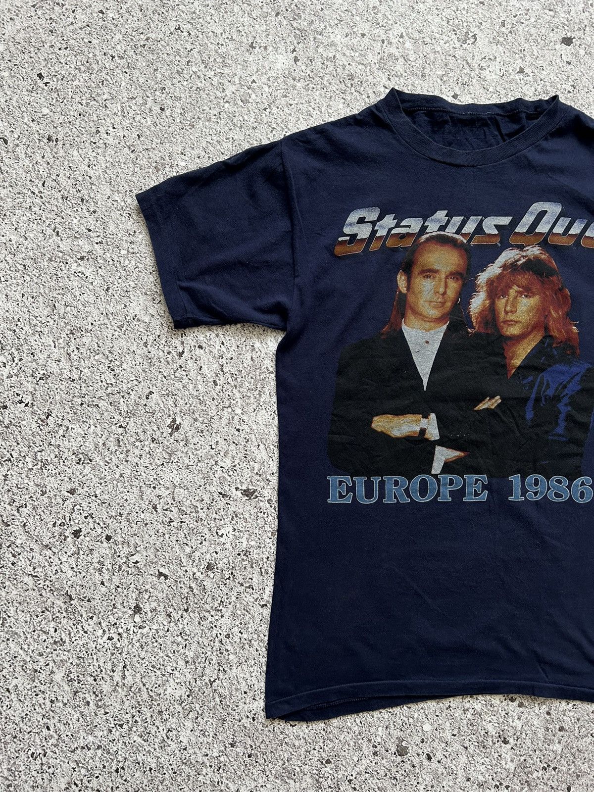 Band Tees × Vintage Vintage Status Quo QUO’S BACK Tour Festival 1986 T-Shirt Y2K Size US M / EU 48-50 / 2 - 2 Thumbnail