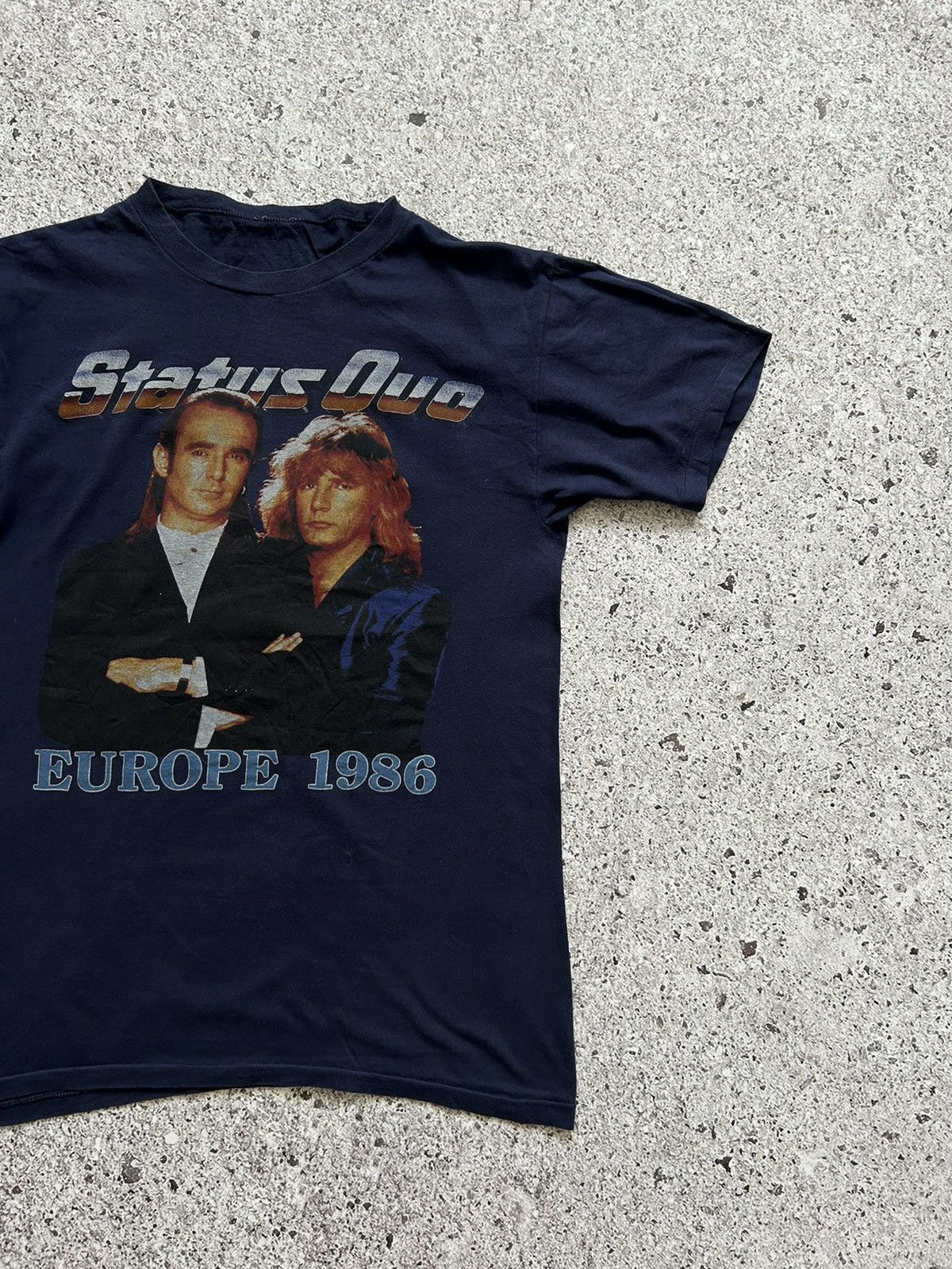 Band Tees × Vintage Vintage Status Quo QUO’S BACK Tour Festival 1986 T-Shirt Y2K Size US M / EU 48-50 / 2 - 3 Thumbnail