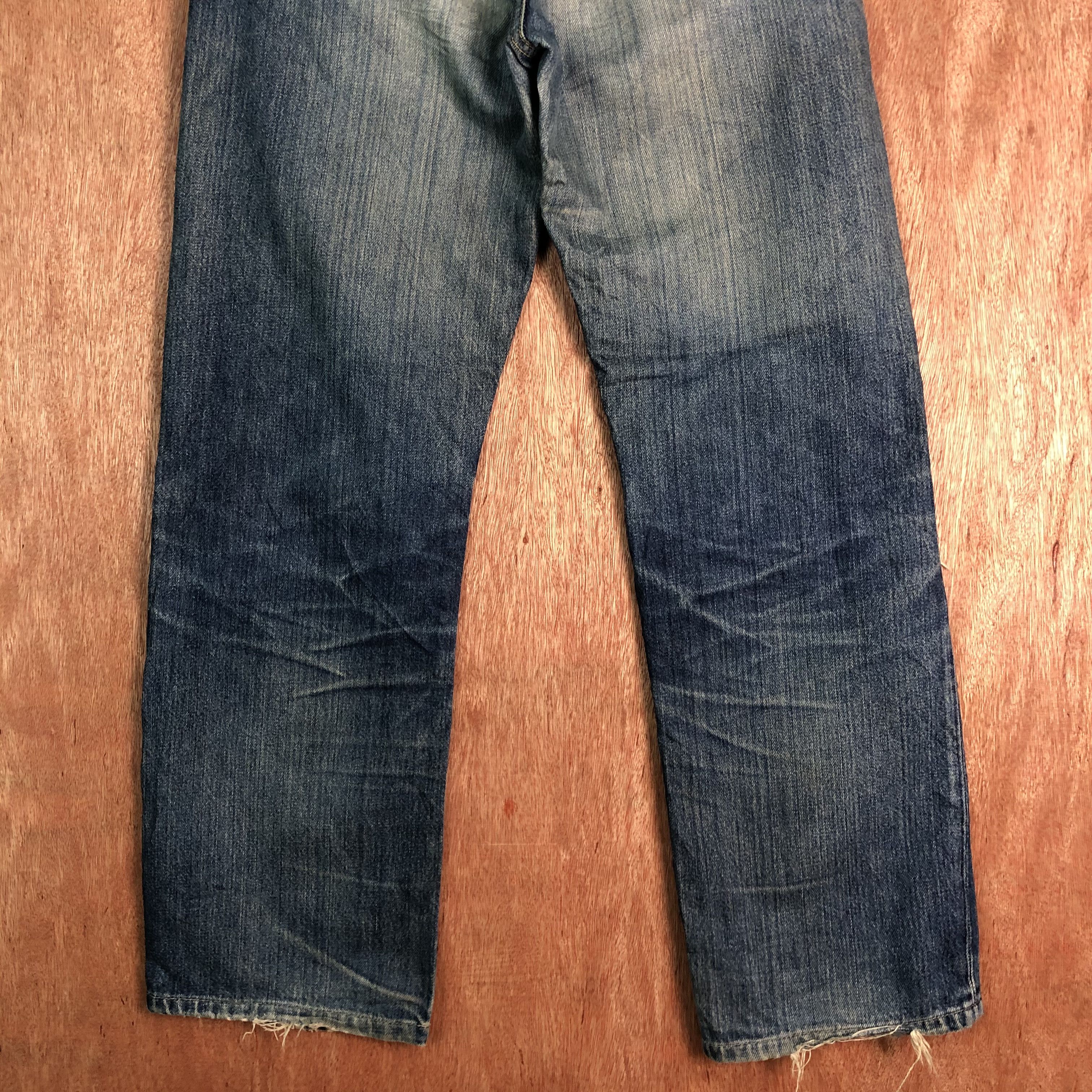 Edwin Lee X Edwin Blue distressed Denim Pants #c091 Size US 31 - 9 Thumbnail