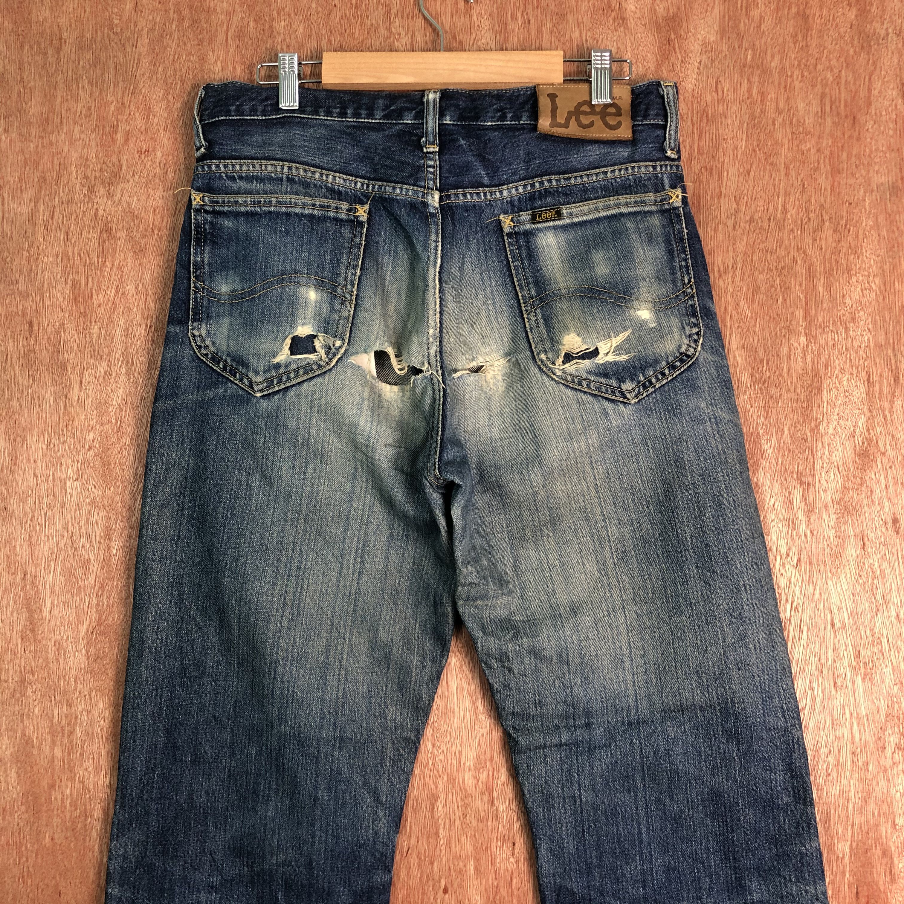 Edwin Lee X Edwin Blue distressed Denim Pants #c091 Size US 31 - 8 Thumbnail