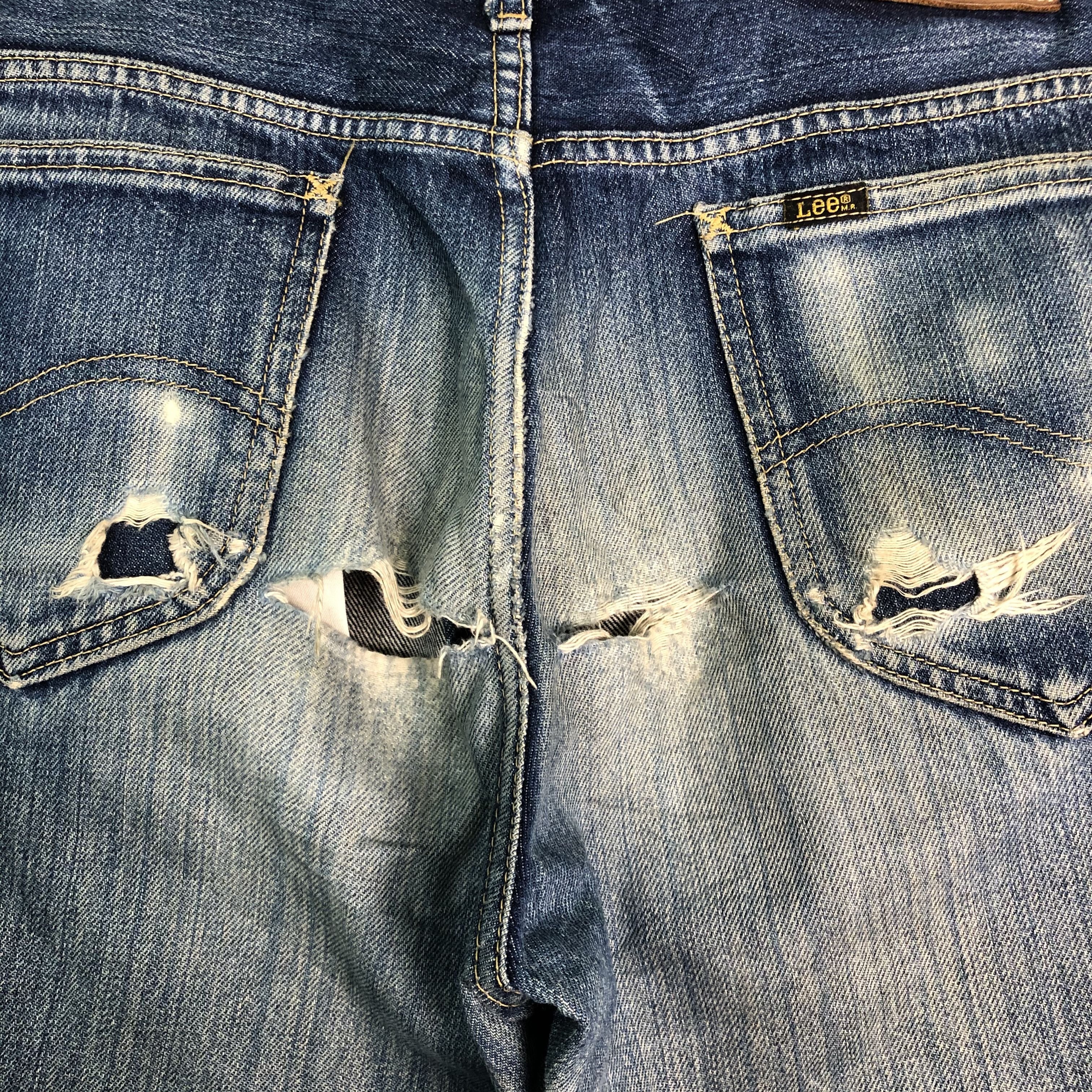 Edwin Lee X Edwin Blue distressed Denim Pants #c091 Size US 31 - 10 Thumbnail