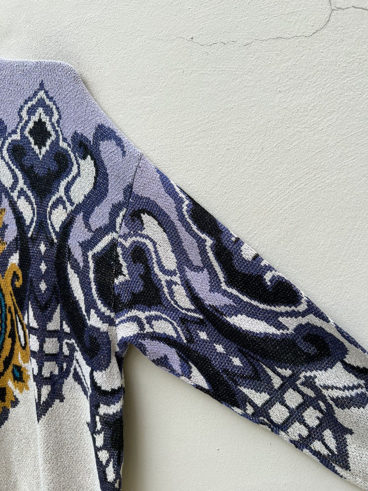 Yoshiyuki Konishi Vintage Ficce Yoshiyuki Konishi Japan Silk Knitwear Sweater Size US L / EU 52-54 / 3 - 17 Thumbnail