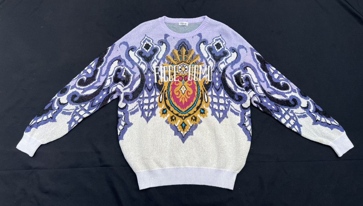Vintage Ficce Yoshiyuki Konishi Japan Silk Knitwear Sweater