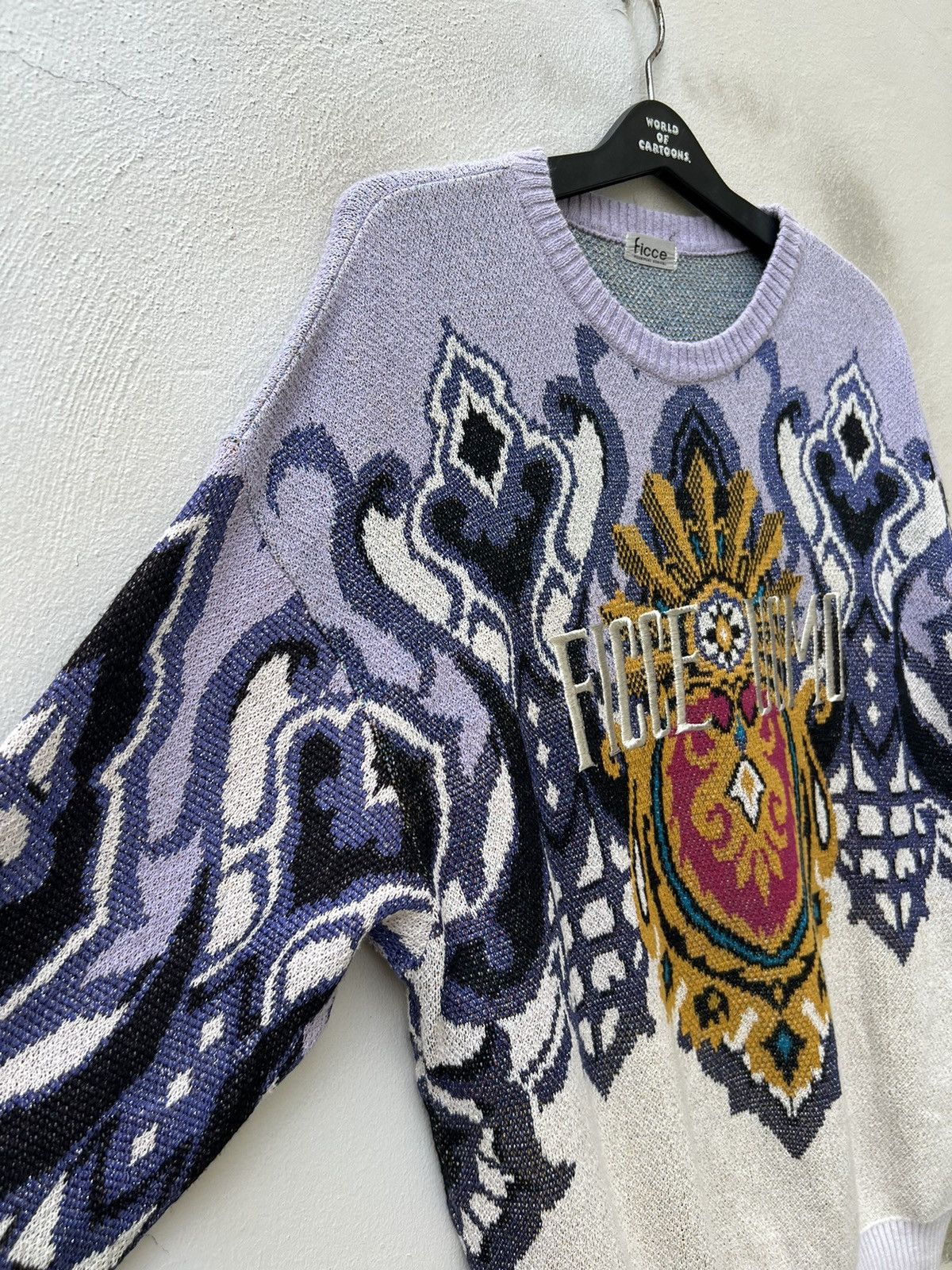 Yoshiyuki Konishi Vintage Ficce Yoshiyuki Konishi Japan Silk Knitwear Sweater Size US L / EU 52-54 / 3 - 12 Thumbnail