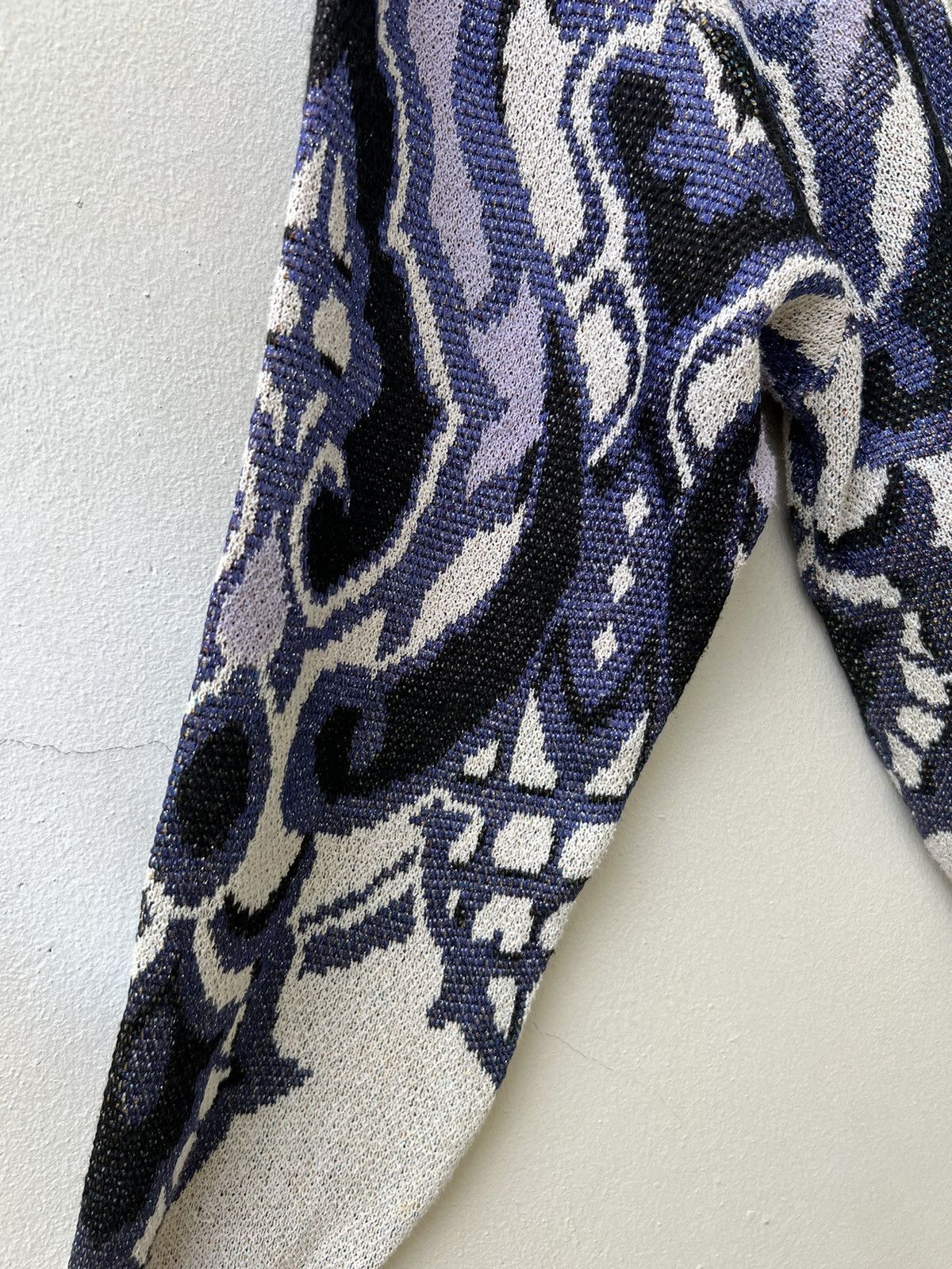 Yoshiyuki Konishi Vintage Ficce Yoshiyuki Konishi Japan Silk Knitwear Sweater Size US L / EU 52-54 / 3 - 13 Thumbnail