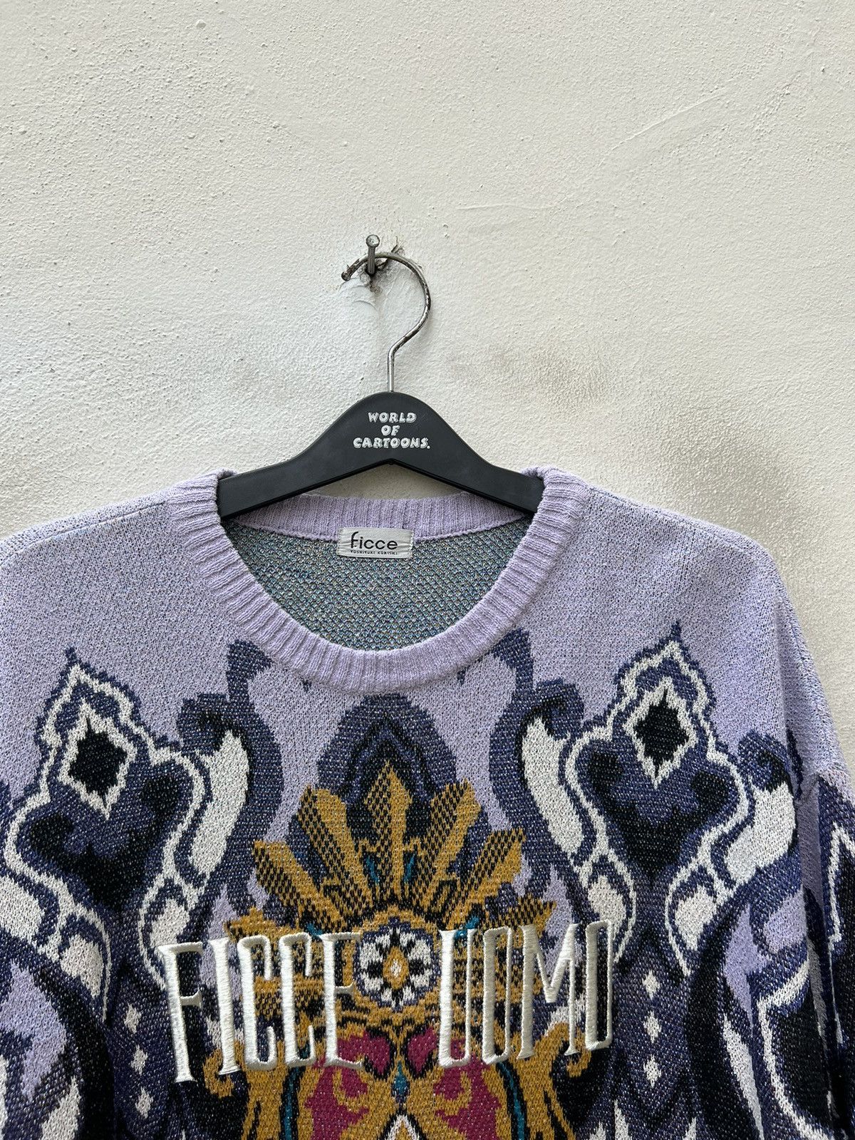 Yoshiyuki Konishi Vintage Ficce Yoshiyuki Konishi Japan Silk Knitwear Sweater Size US L / EU 52-54 / 3 - 7 Thumbnail