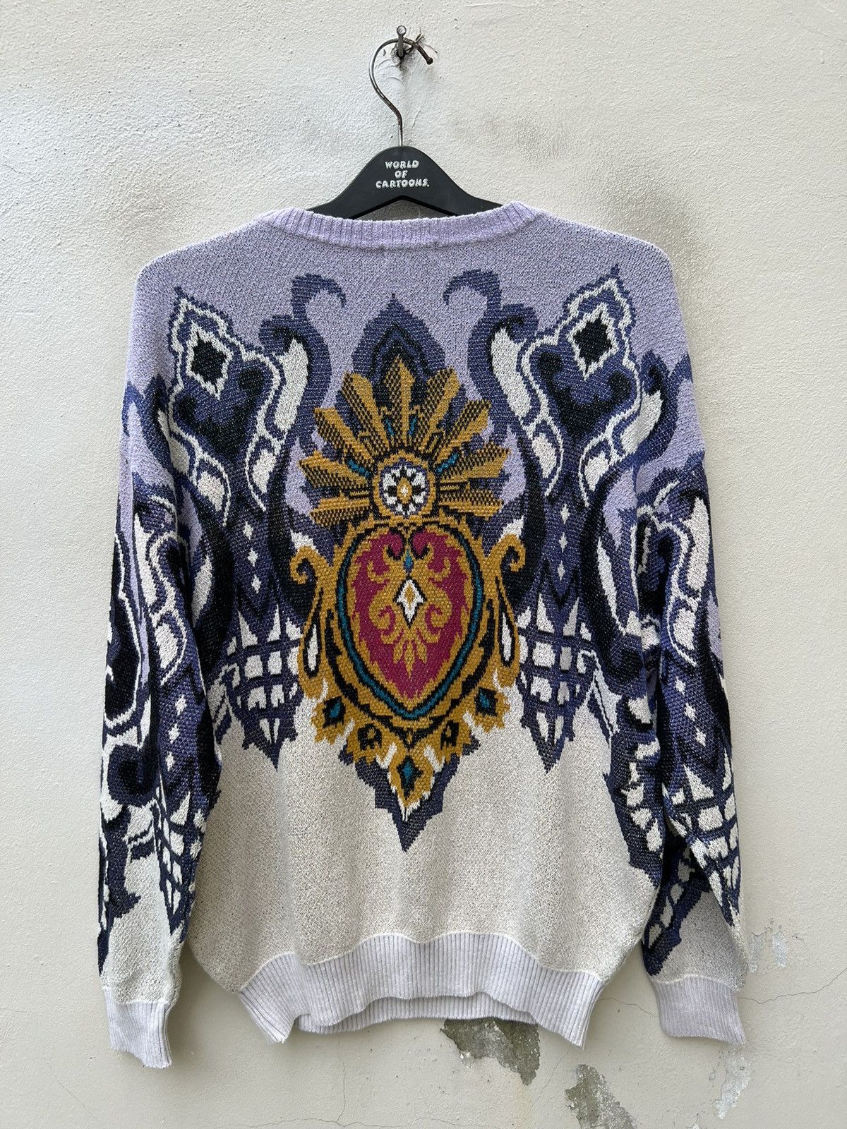 Yoshiyuki Konishi Vintage Ficce Yoshiyuki Konishi Japan Silk Knitwear Sweater Size US L / EU 52-54 / 3 - 15 Thumbnail
