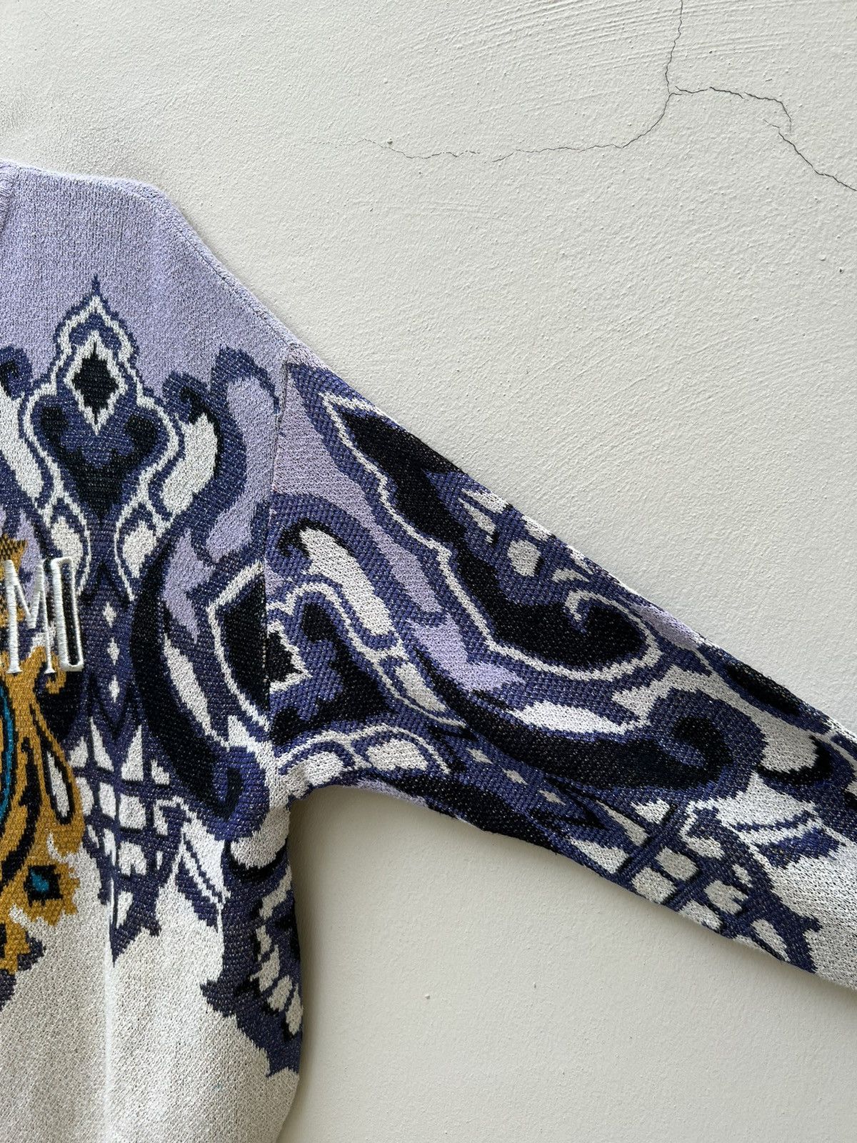 Yoshiyuki Konishi Vintage Ficce Yoshiyuki Konishi Japan Silk Knitwear Sweater Size US L / EU 52-54 / 3 - 10 Thumbnail