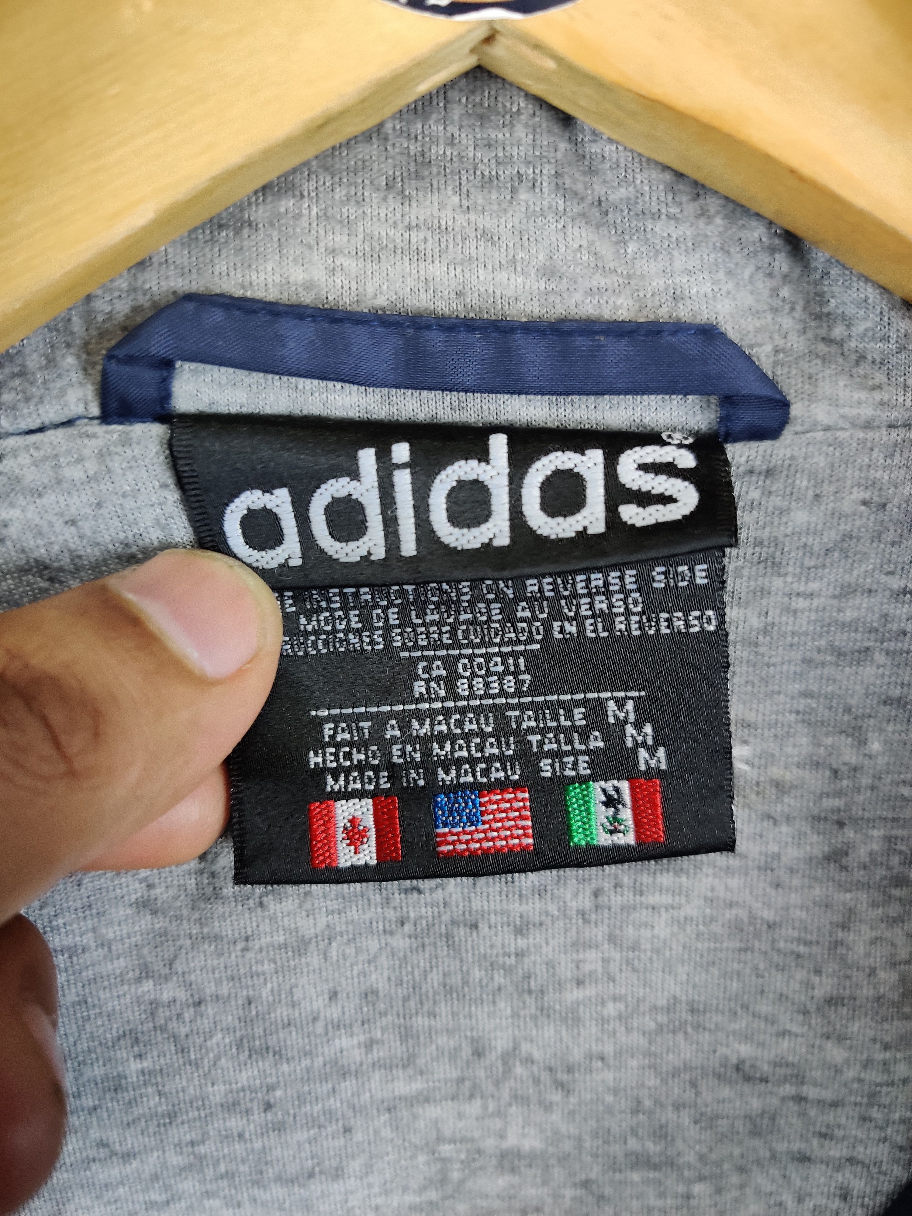 Adidas Vintage Adidas Coach Hoodie Jacket Size US M / EU 48-50 / 2 - 8 Thumbnail