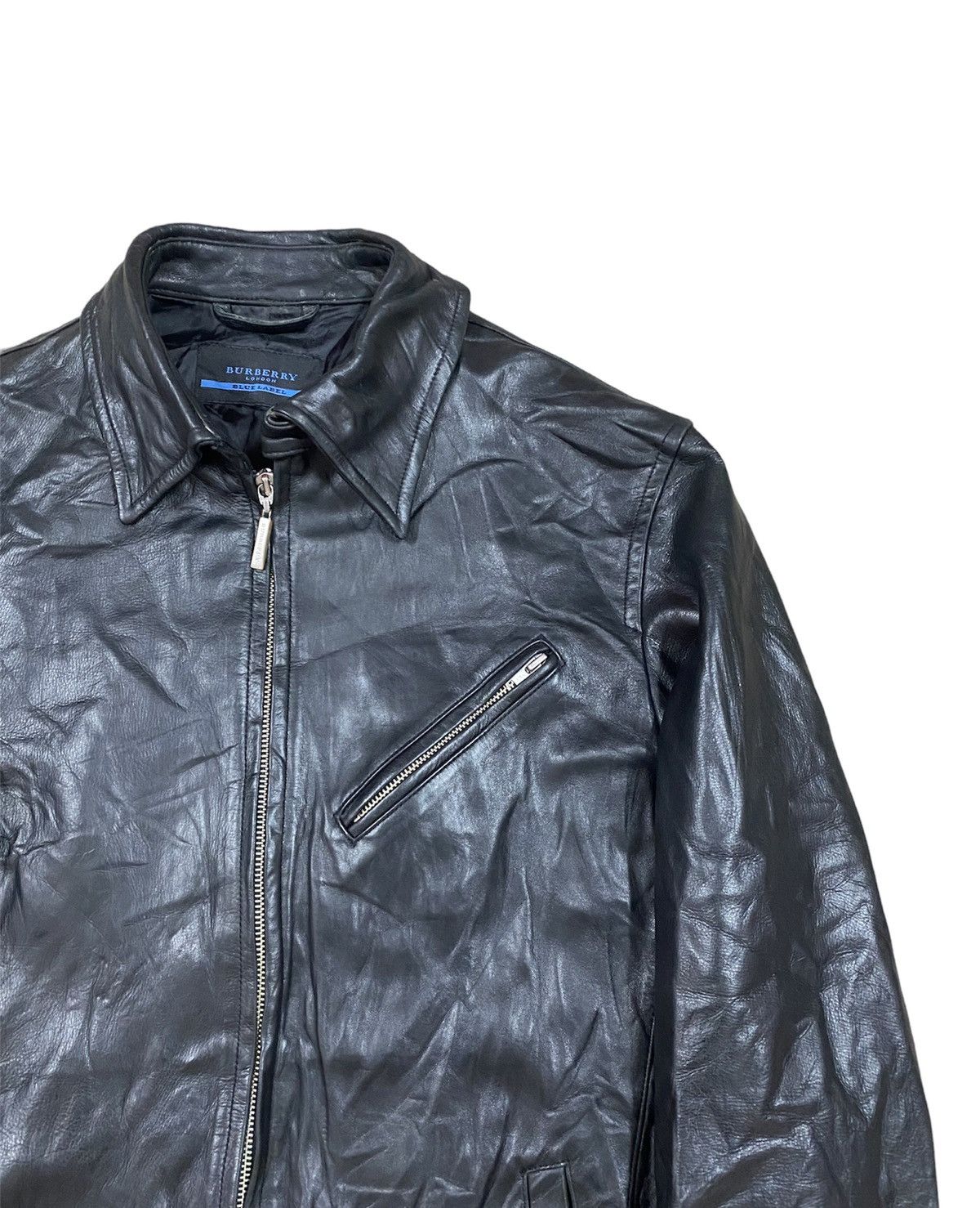Burberry Authentic🔥Burberry Blue Label Soft Leather Bikers Jacket Size US M / EU 48-50 / 2 - 6 Thumbnail