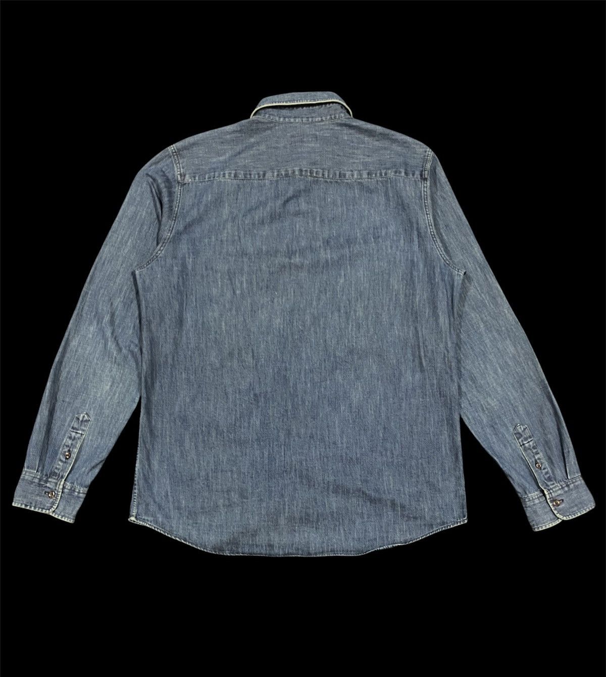 A.P.C. Vtg🔥A.P.C Rue Madame Paris Indigo Button Down Shirt Size US M / EU 48-50 / 2 - 2 Thumbnail