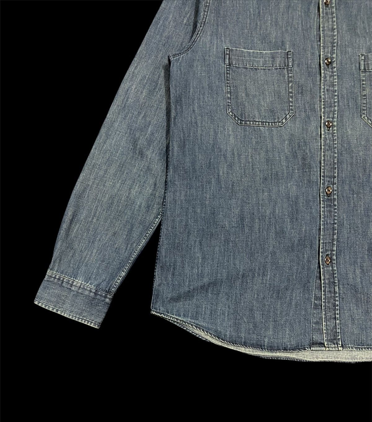 A.P.C. Vtg🔥A.P.C Rue Madame Paris Indigo Button Down Shirt Size US M / EU 48-50 / 2 - 9 Thumbnail
