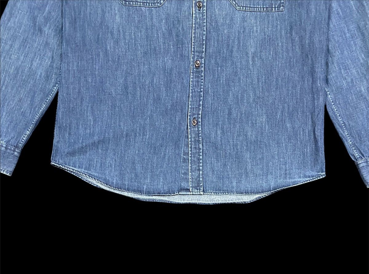 A.P.C. Vtg🔥A.P.C Rue Madame Paris Indigo Button Down Shirt Size US M / EU 48-50 / 2 - 4 Thumbnail