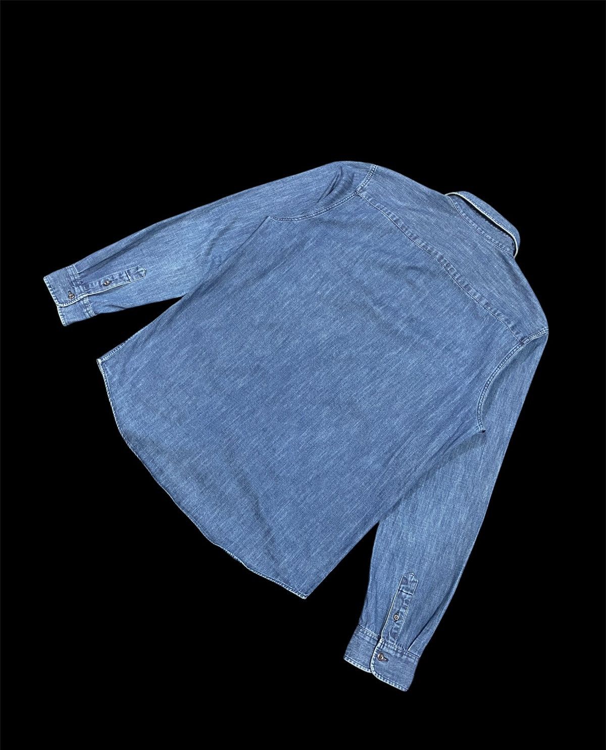 A.P.C. Vtg🔥A.P.C Rue Madame Paris Indigo Button Down Shirt Size US M / EU 48-50 / 2 - 5 Thumbnail