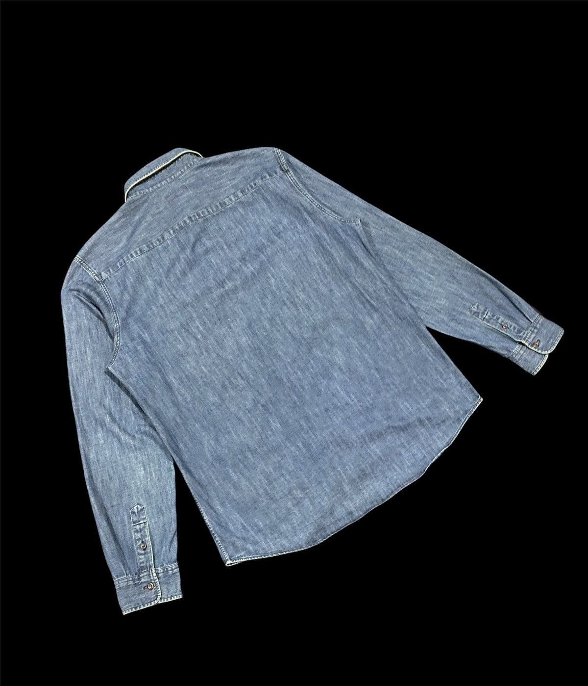 A.P.C. Vtg🔥A.P.C Rue Madame Paris Indigo Button Down Shirt Size US M / EU 48-50 / 2 - 6 Thumbnail