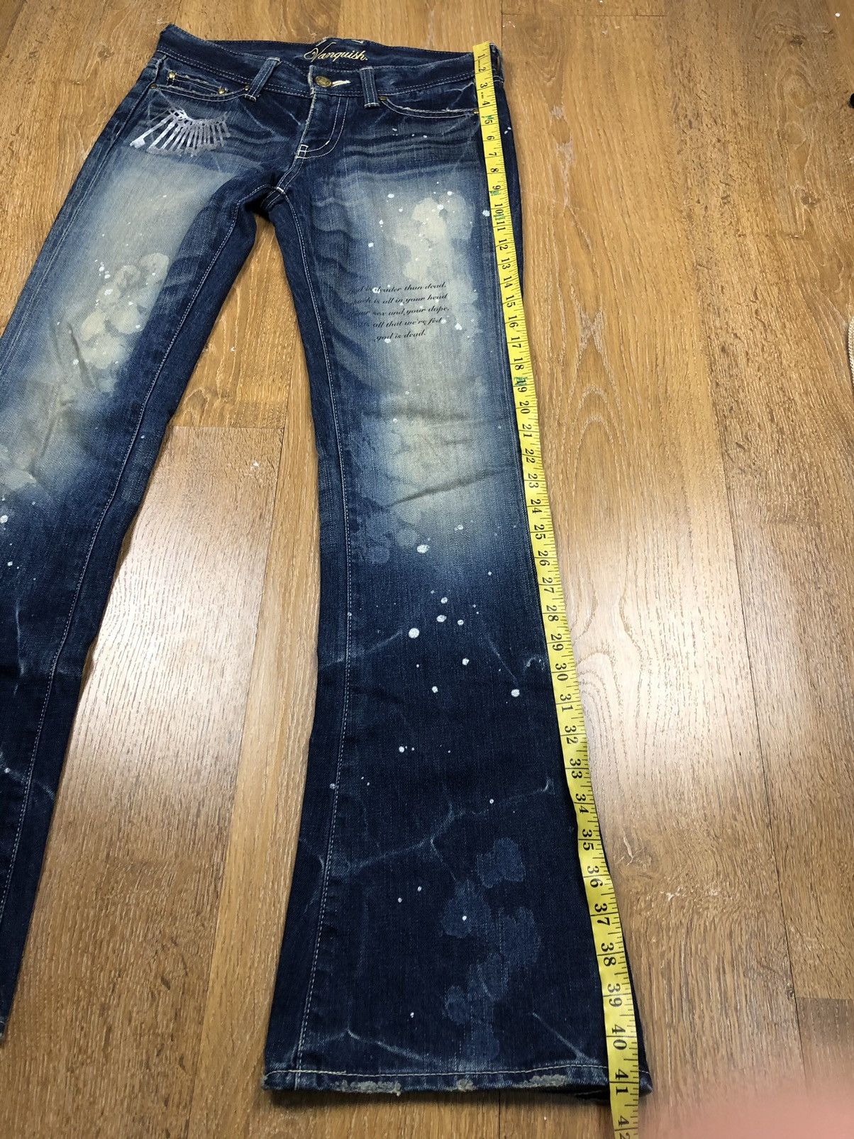 Vanquish Rare Design Vanquish Gold Jeans Size US 31 - 15 Thumbnail