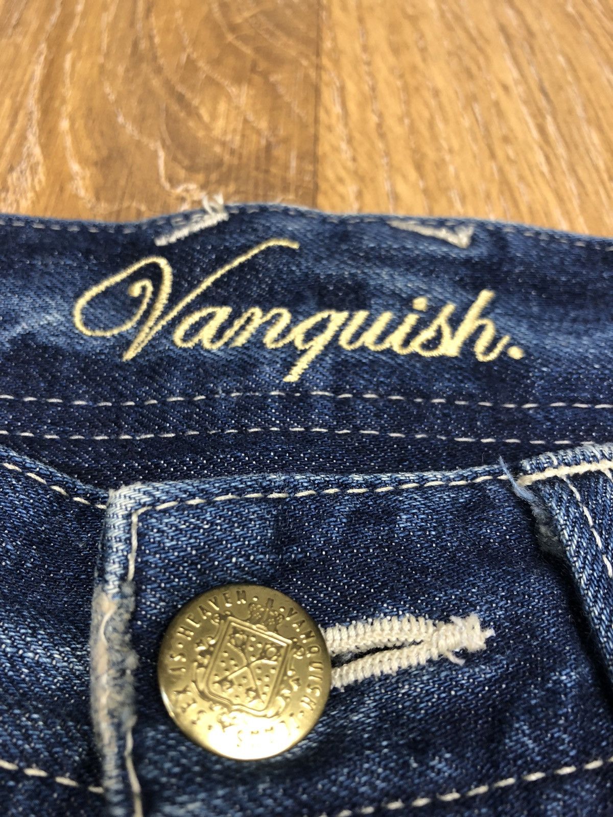 Vanquish Rare Design Vanquish Gold Jeans Size US 31 - 4 Thumbnail