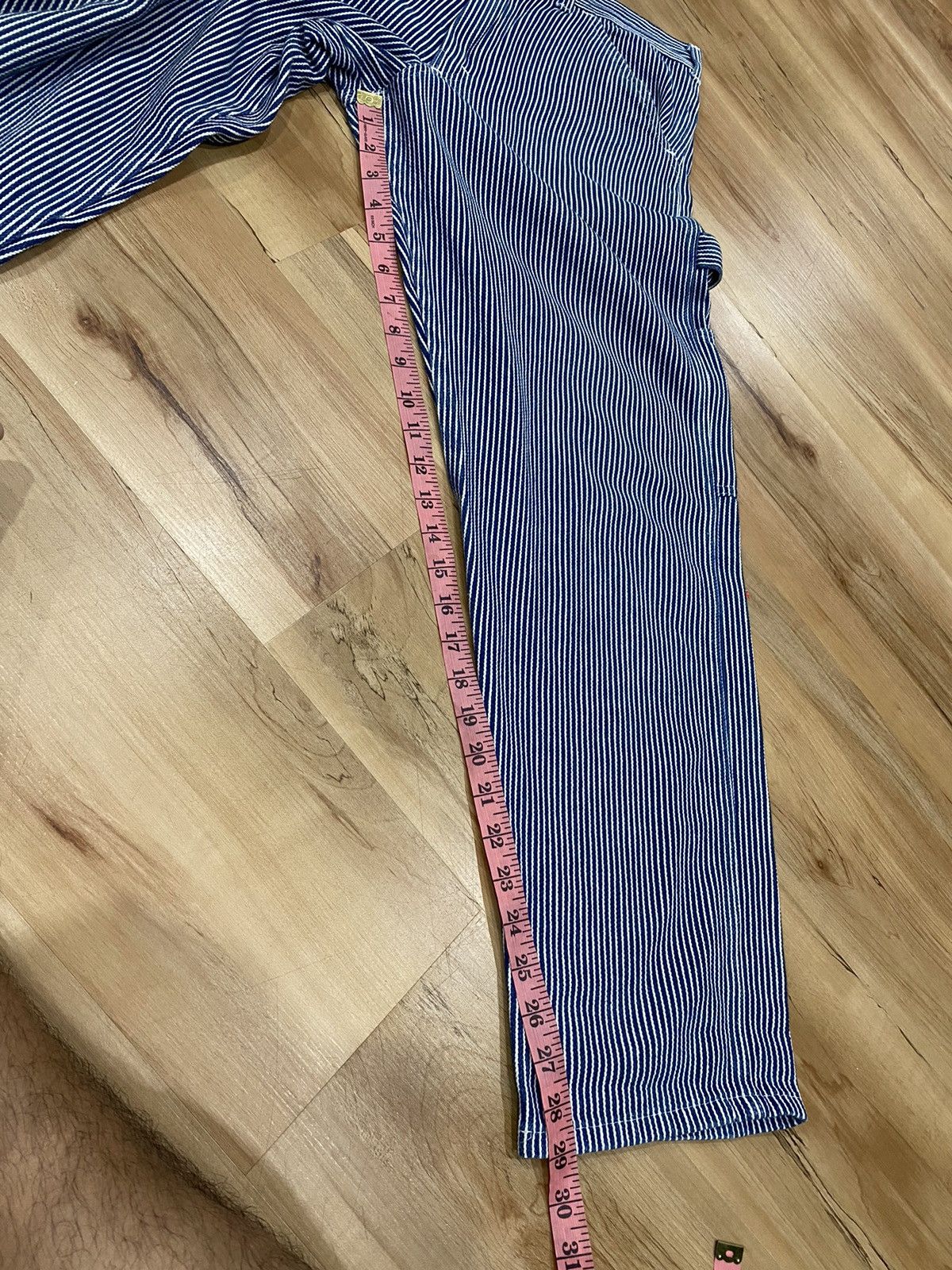 Stan Ray × Vintage Vintage 80 Stand ray painter pants hickory stripe pants Size US 32 / EU 48 - 5 Thumbnail