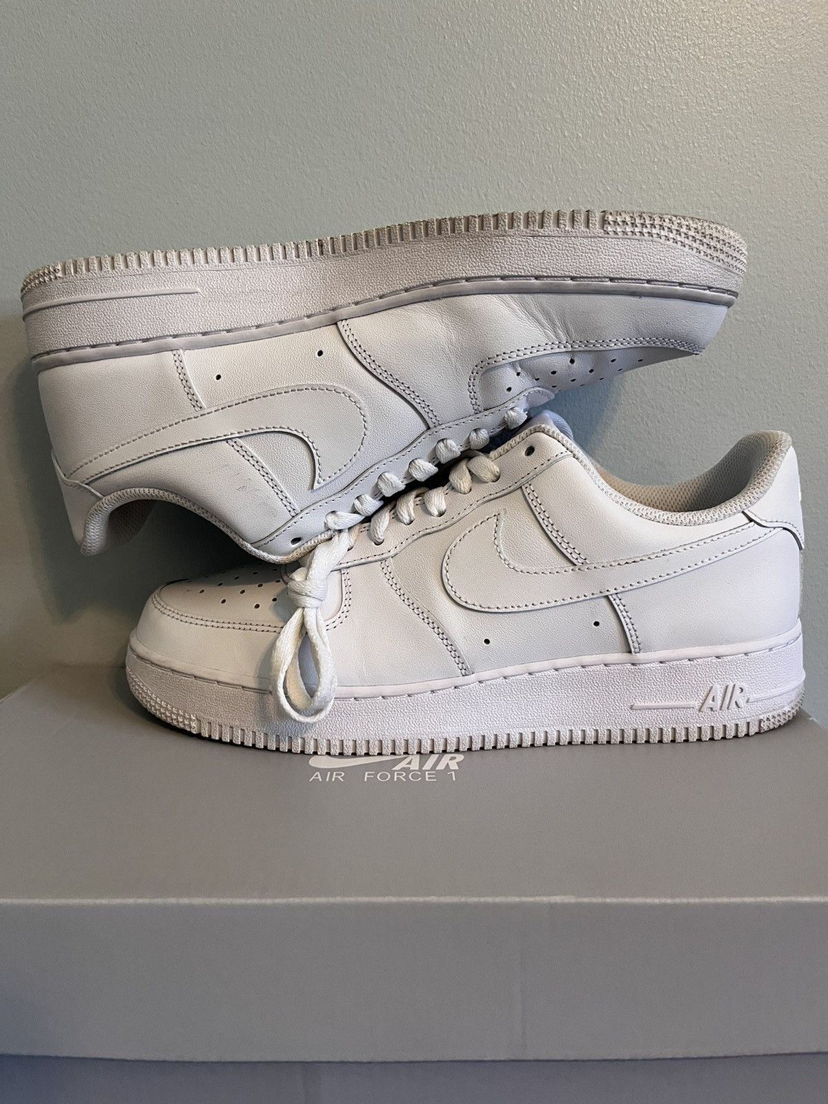 Nike Nike Air Force 1 ‘07 All White (CW2288-111) Size 8.5 Used | Grailed