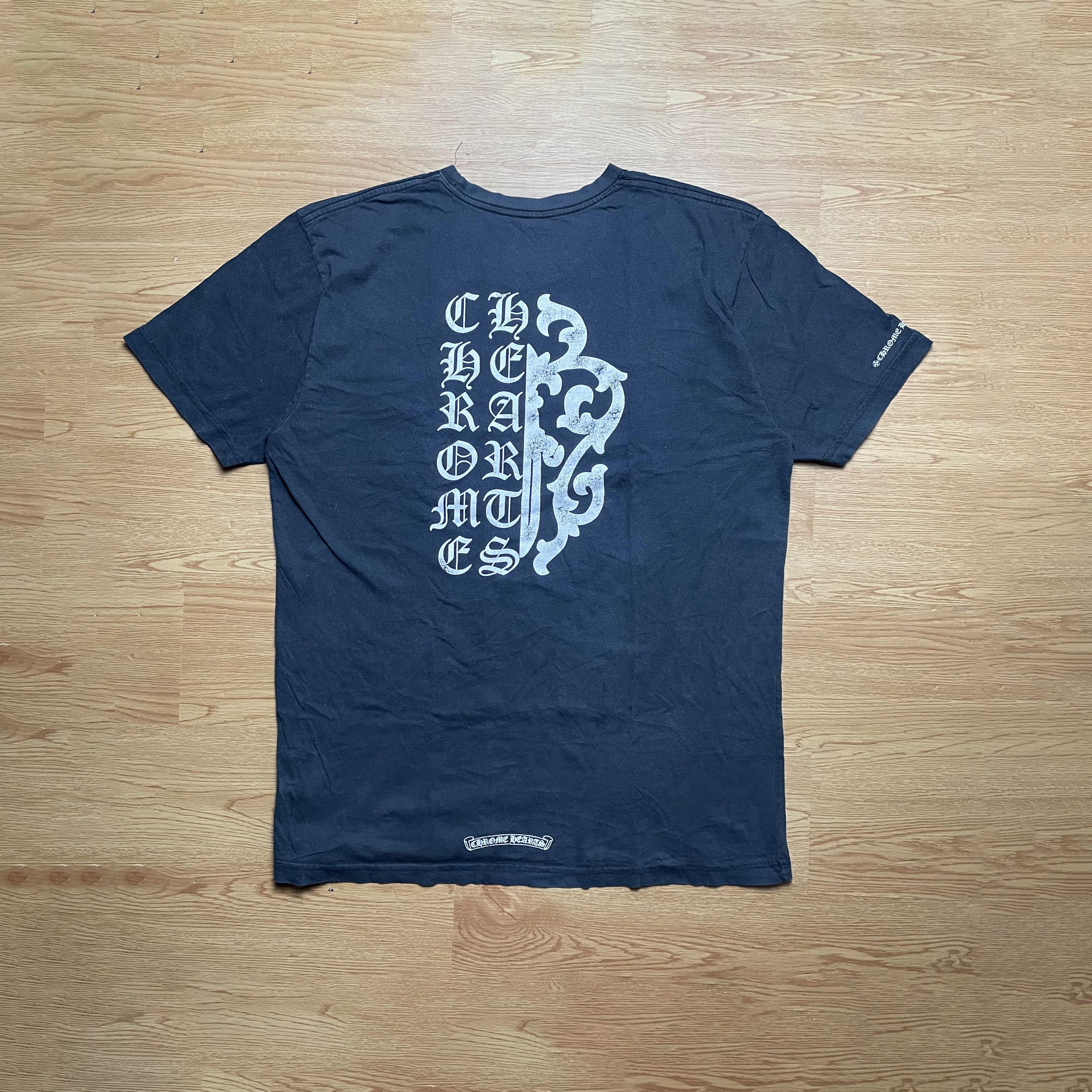 Chrome Hearts Chrome Hearts Split Dagger Script | Grailed