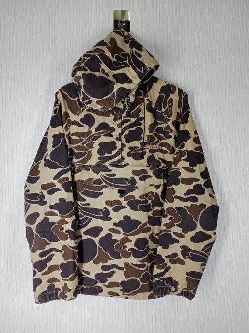Vans Rare Vintage Vans Duck Camo Half Zipper Anorak Jacket Size US L / EU 52-54 / 3 - 1 Thumbnail