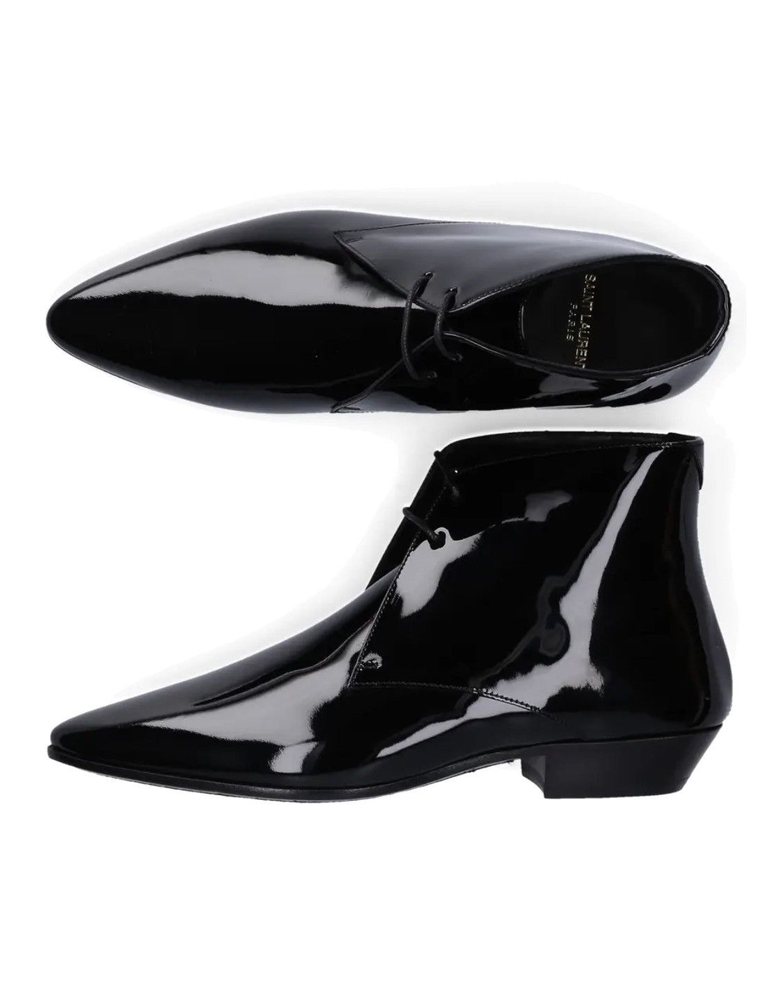 Jonas Patent Leather Ankle Boots