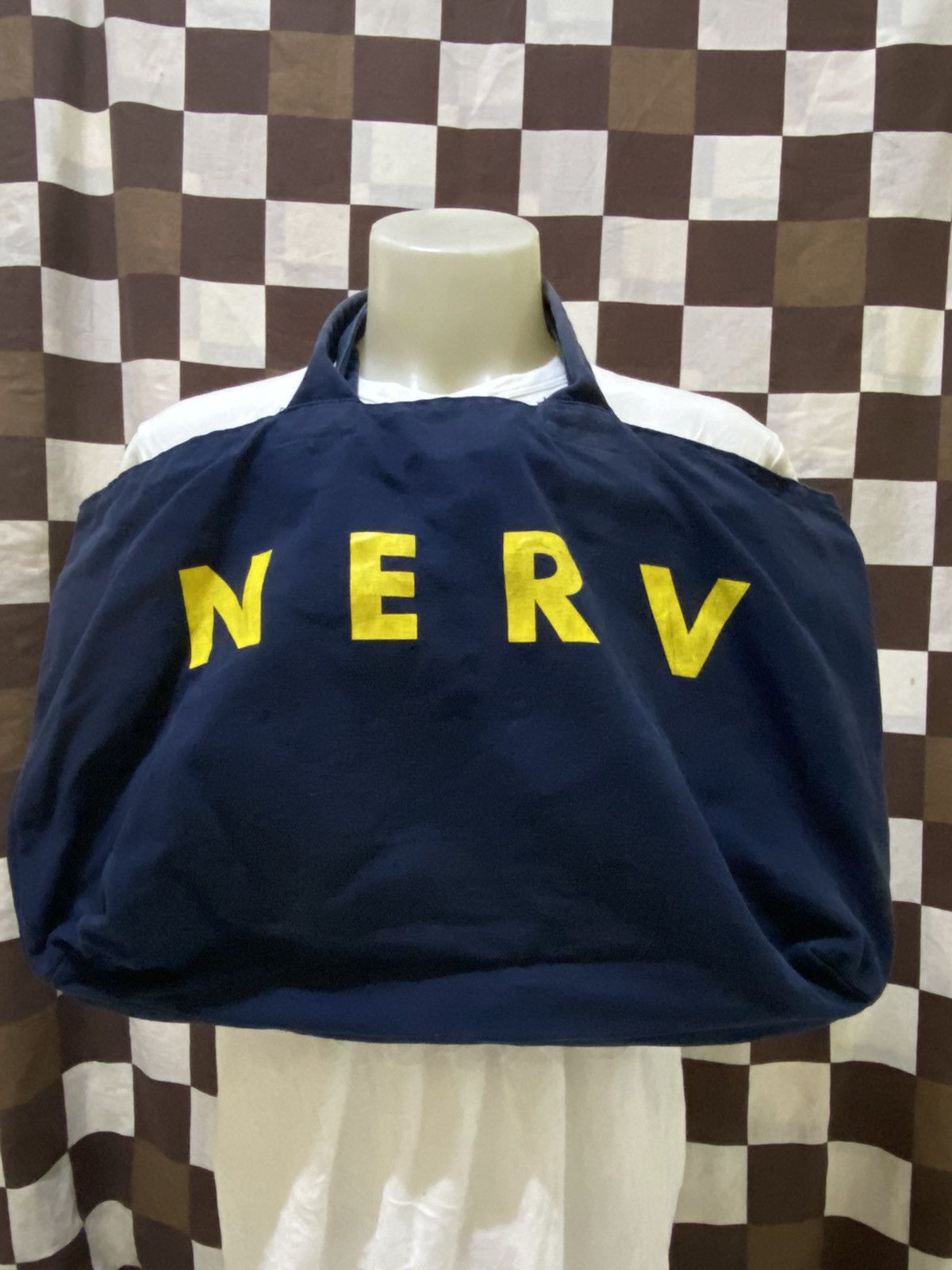 Anime × Japanese Brand × Vintage RARE !!!! EVANGELION NERV SPELLOUT TOTE BAG Size ONE SIZE - 1 Thumbnail