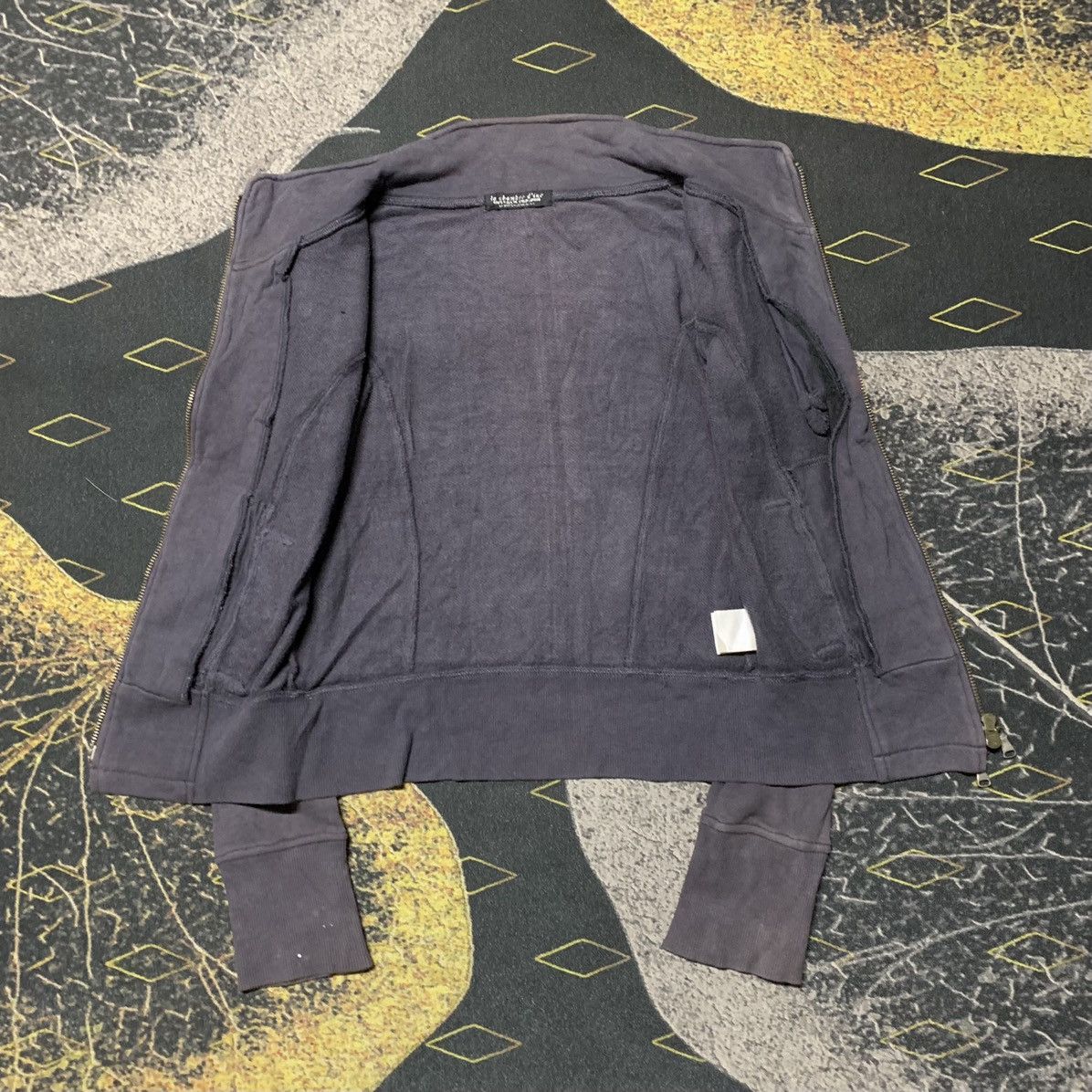 Japanese Brand × Yohji Yamamoto ✨Vintage La Chambre D’ine Dirty Sunfaded Cropped Sweater Size S / US 4 / IT 40 - 13 Thumbnail