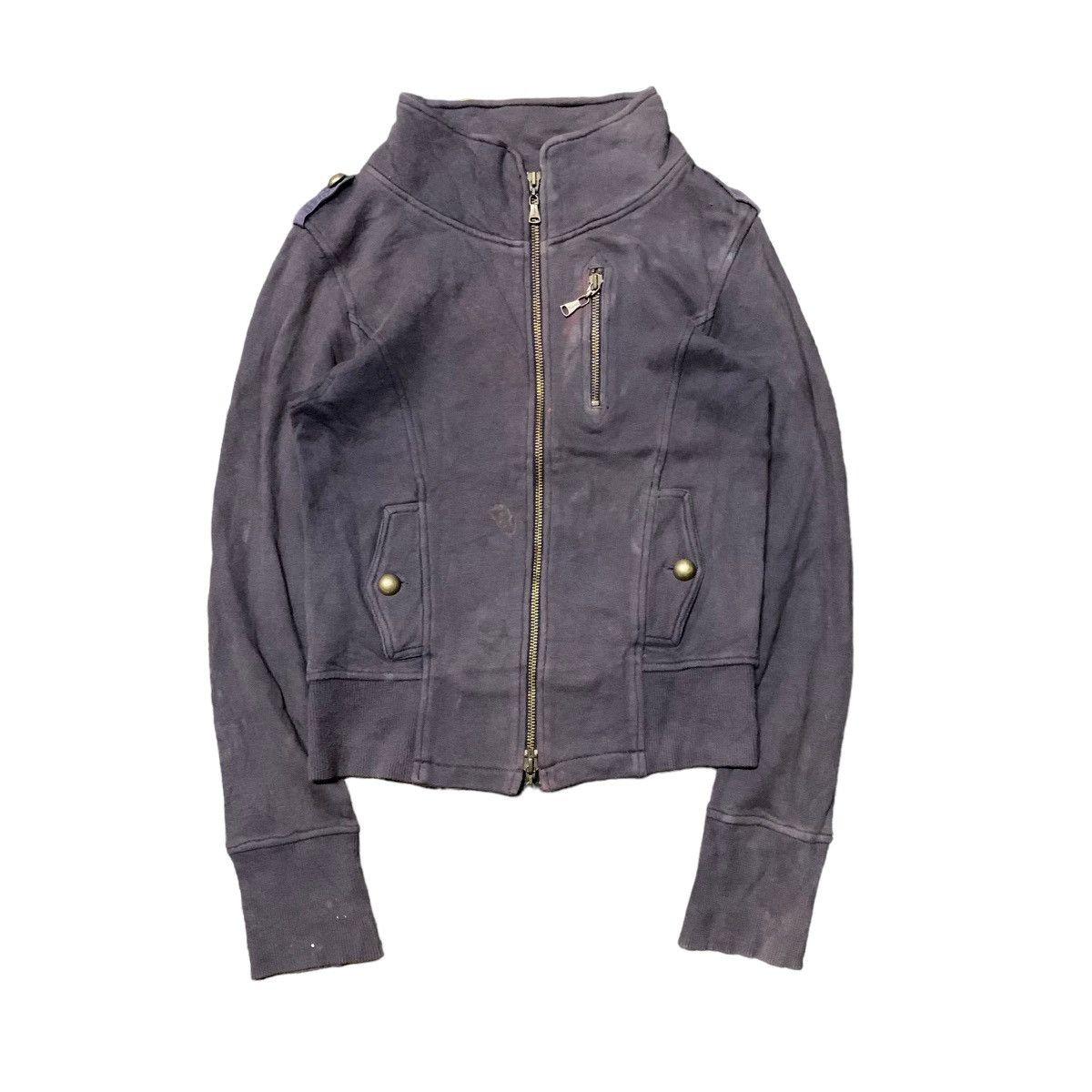 Japanese Brand × Yohji Yamamoto ✨Vintage La Chambre D’ine Dirty Sunfaded Cropped Sweater Size S / US 4 / IT 40 - 1 Thumbnail