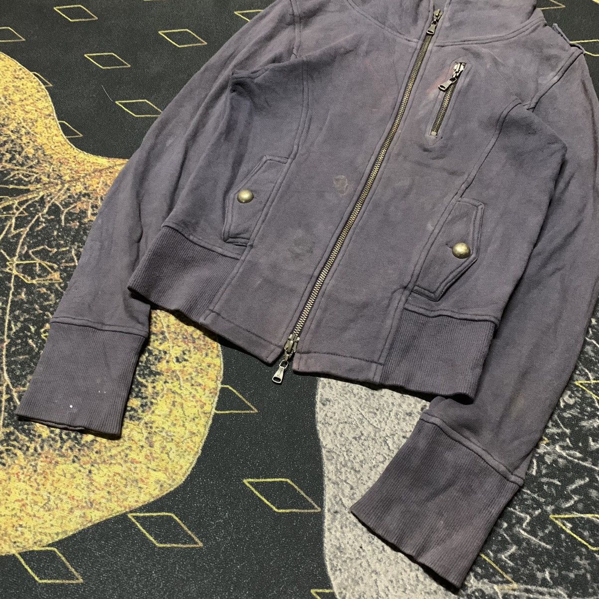Japanese Brand × Yohji Yamamoto ✨Vintage La Chambre D’ine Dirty Sunfaded Cropped Sweater Size S / US 4 / IT 40 - 4 Thumbnail