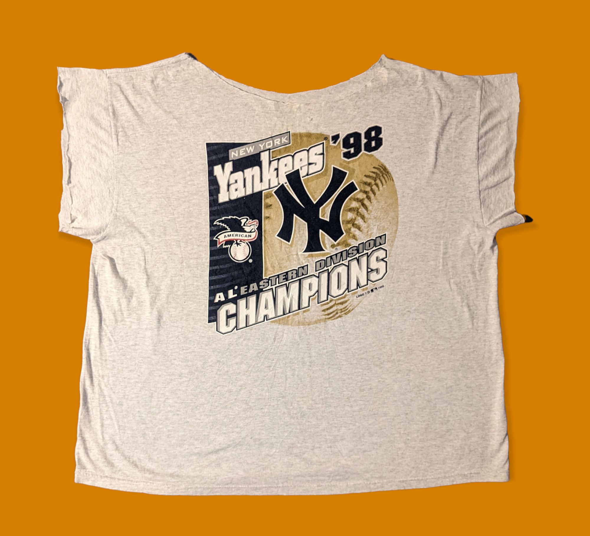 Logo Athletic, Shirts, Vintage Yankees Logo 7 Graphic T Shirt Mens