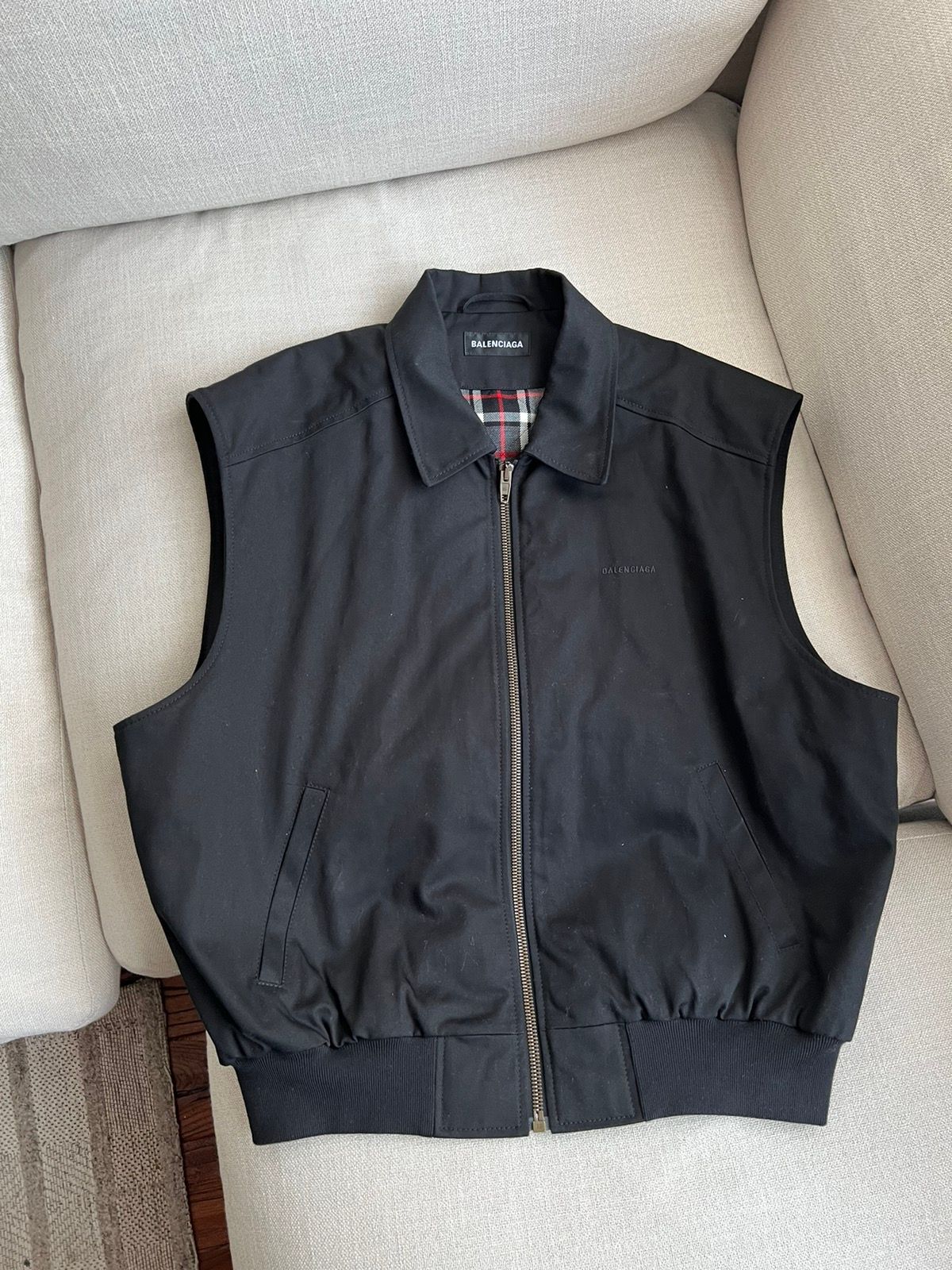 Pre-owned Balenciaga Ss19 Twin-set Vest In Black