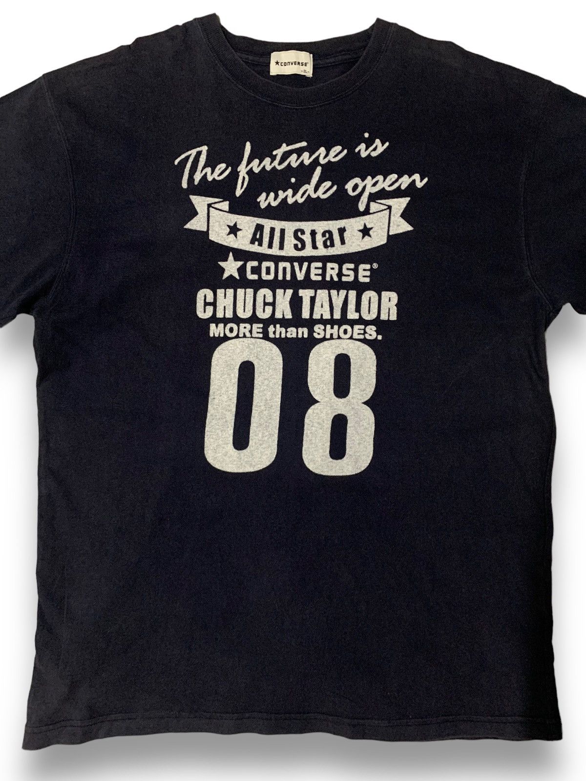 Converse Vintage Converse Chuck Taylor Faded Spell Out Graphic Tshirt Size US L / EU 52-54 / 3 - 3 Thumbnail