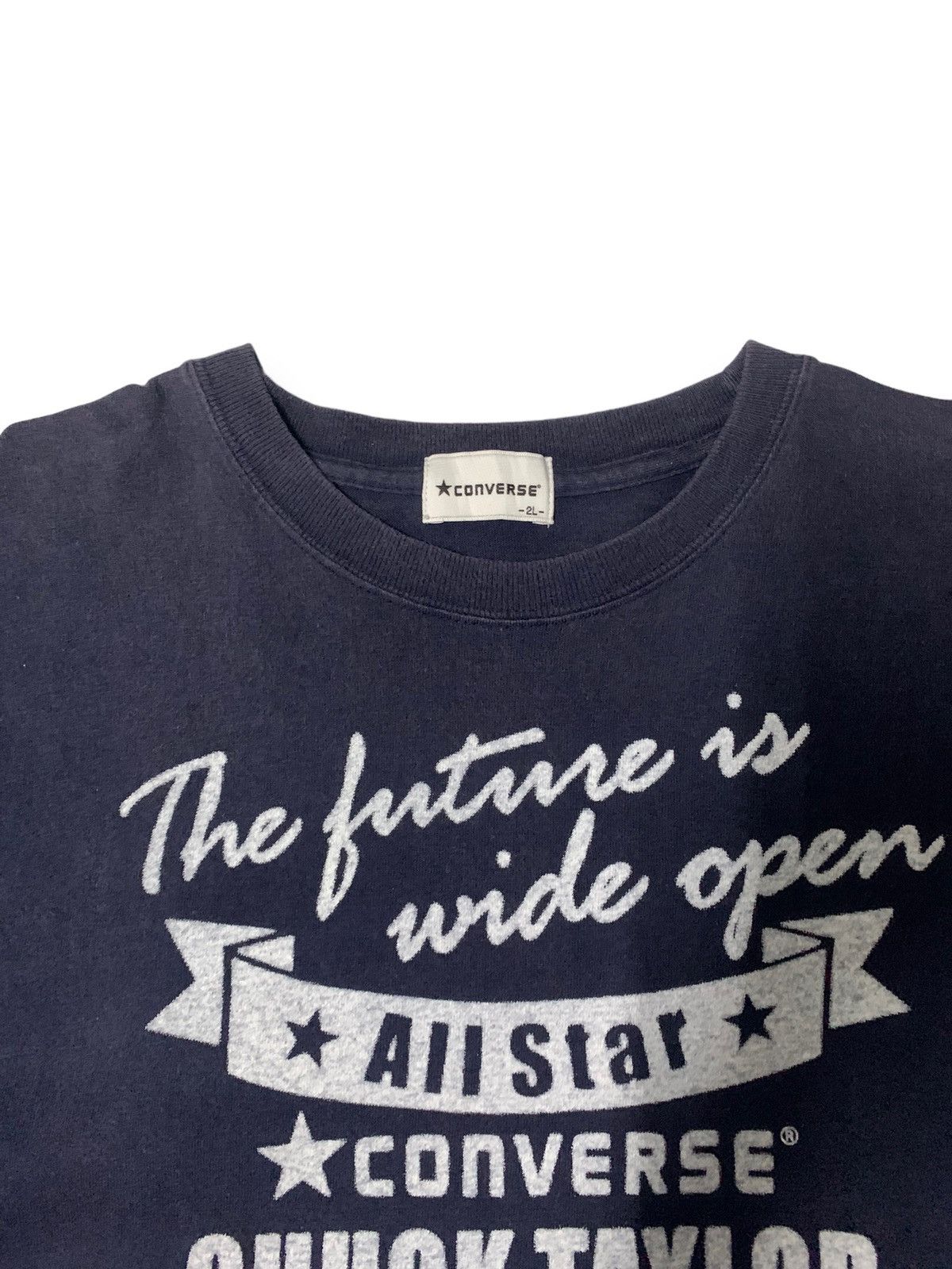 Converse Vintage Converse Chuck Taylor Faded Spell Out Graphic Tshirt Size US L / EU 52-54 / 3 - 4 Thumbnail