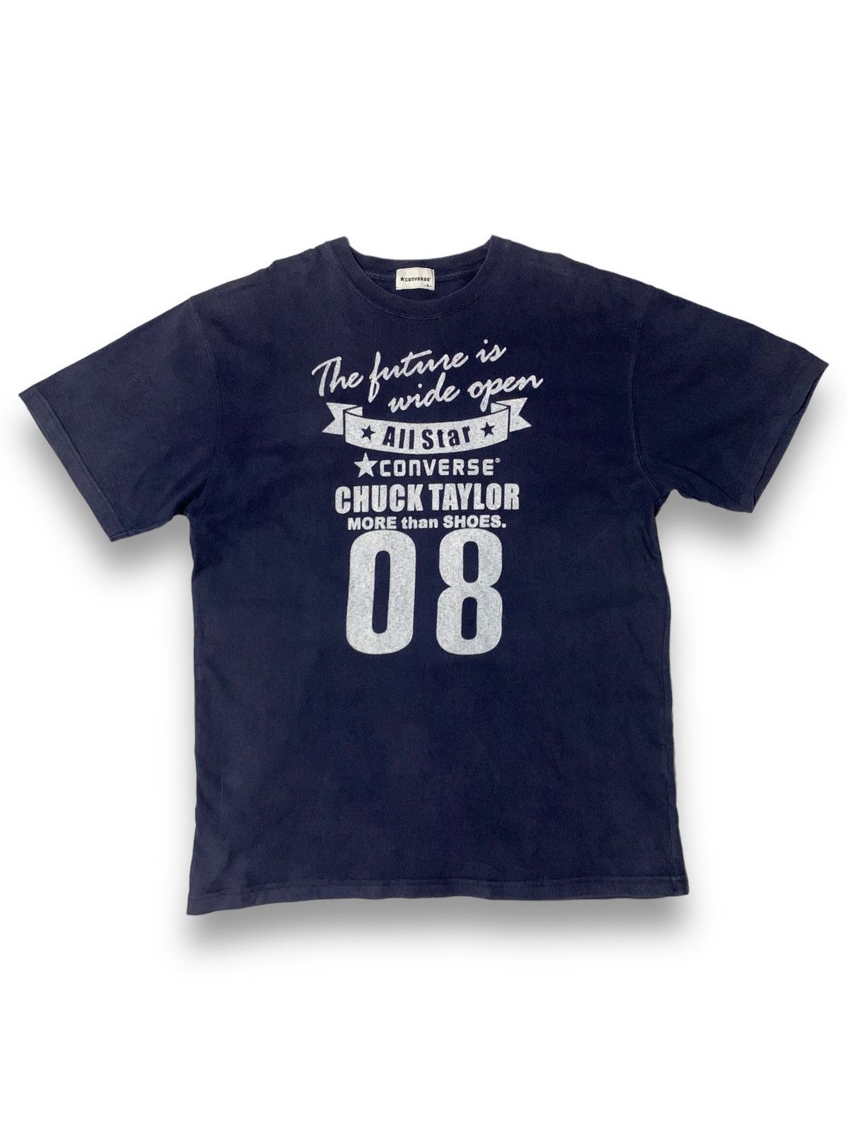 Converse Vintage Converse Chuck Taylor Faded Spell Out Graphic Tshirt Size US L / EU 52-54 / 3 - 1 Thumbnail